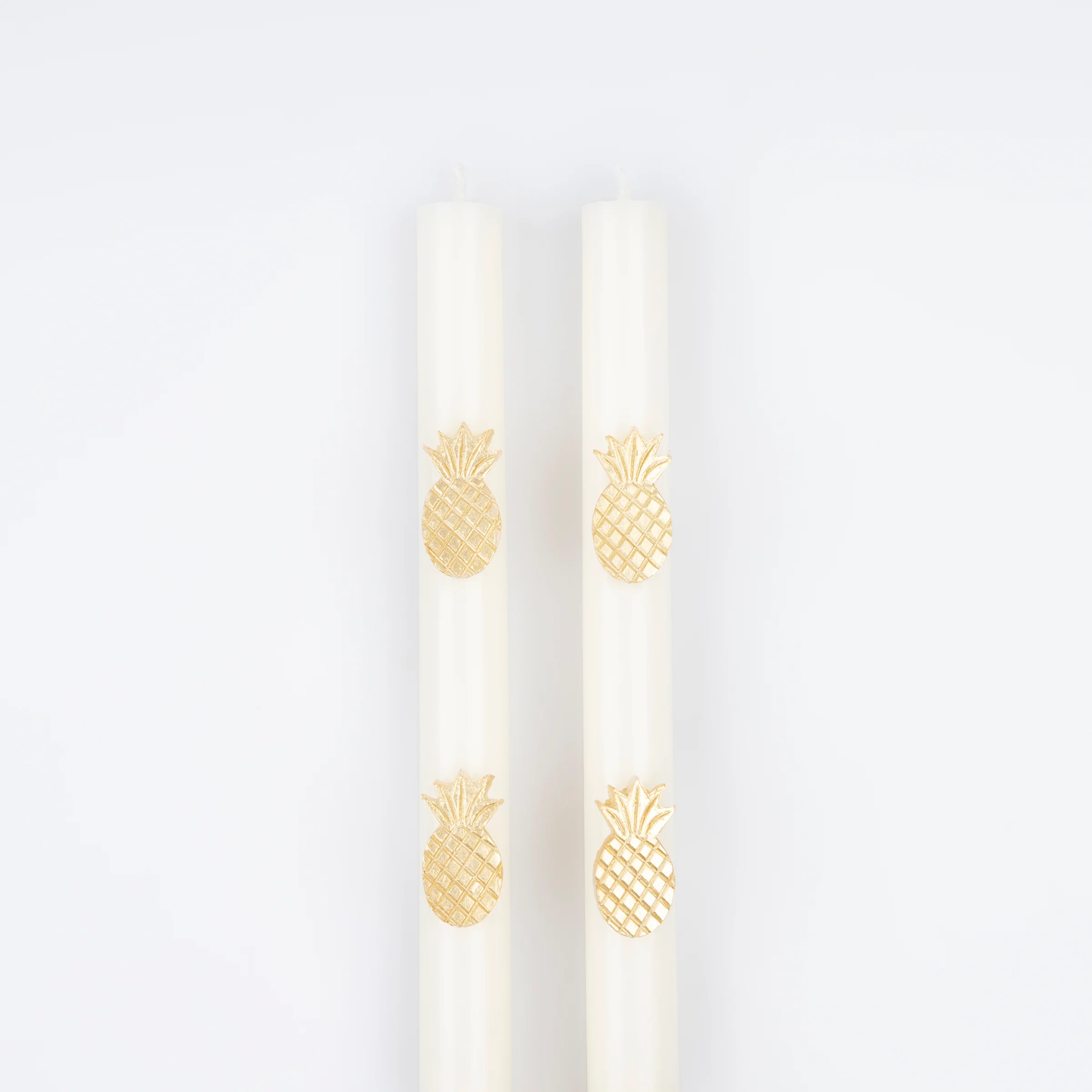Gold Pineapple Table Candles (x 2) - Image 3