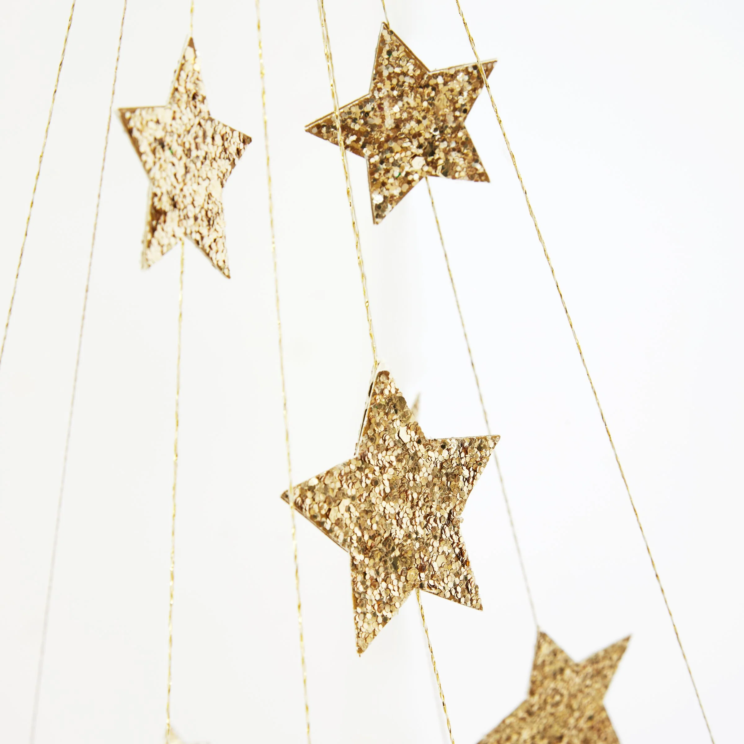 Gold Sparkle Star Chandelier - Image 3