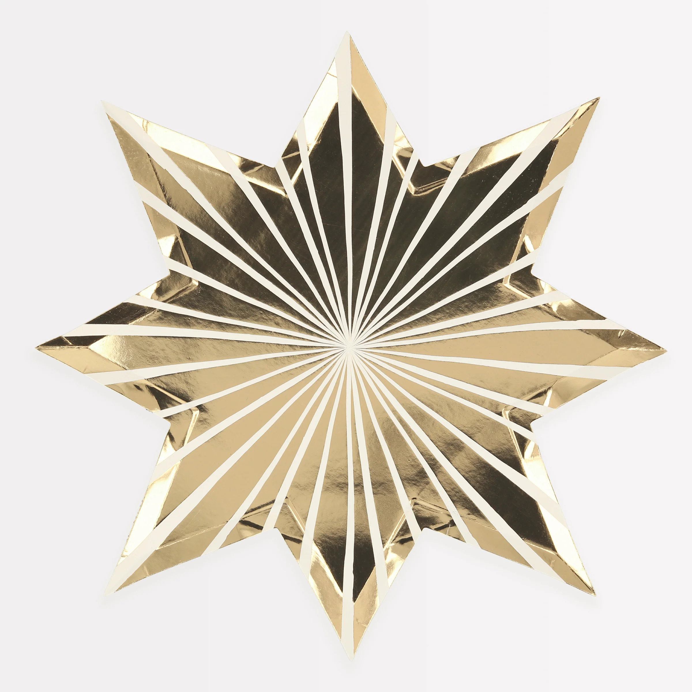 Gold Stripe Star Plates (x 8) - Image 5