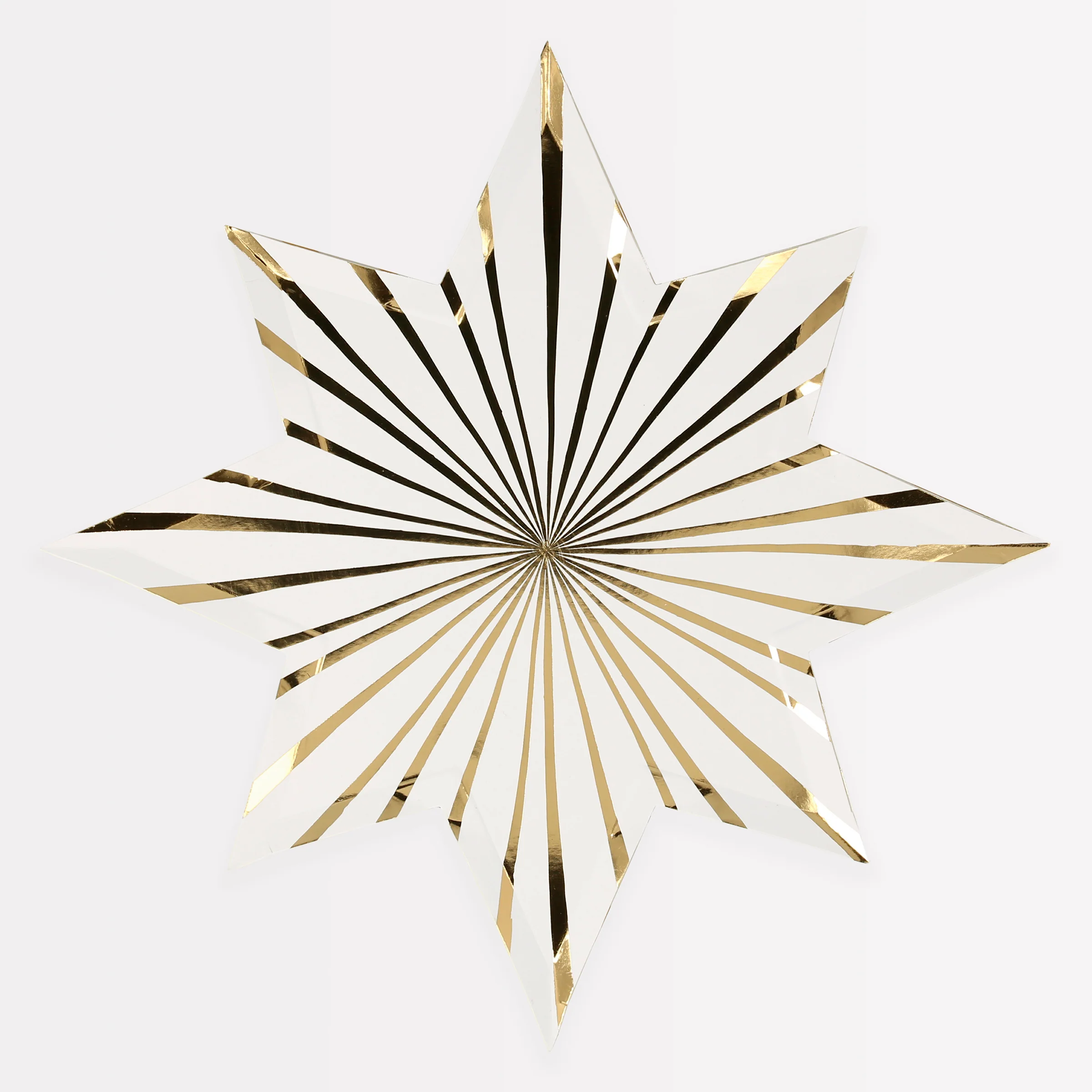 Gold Stripe Star Plates (x 8) - Image 6