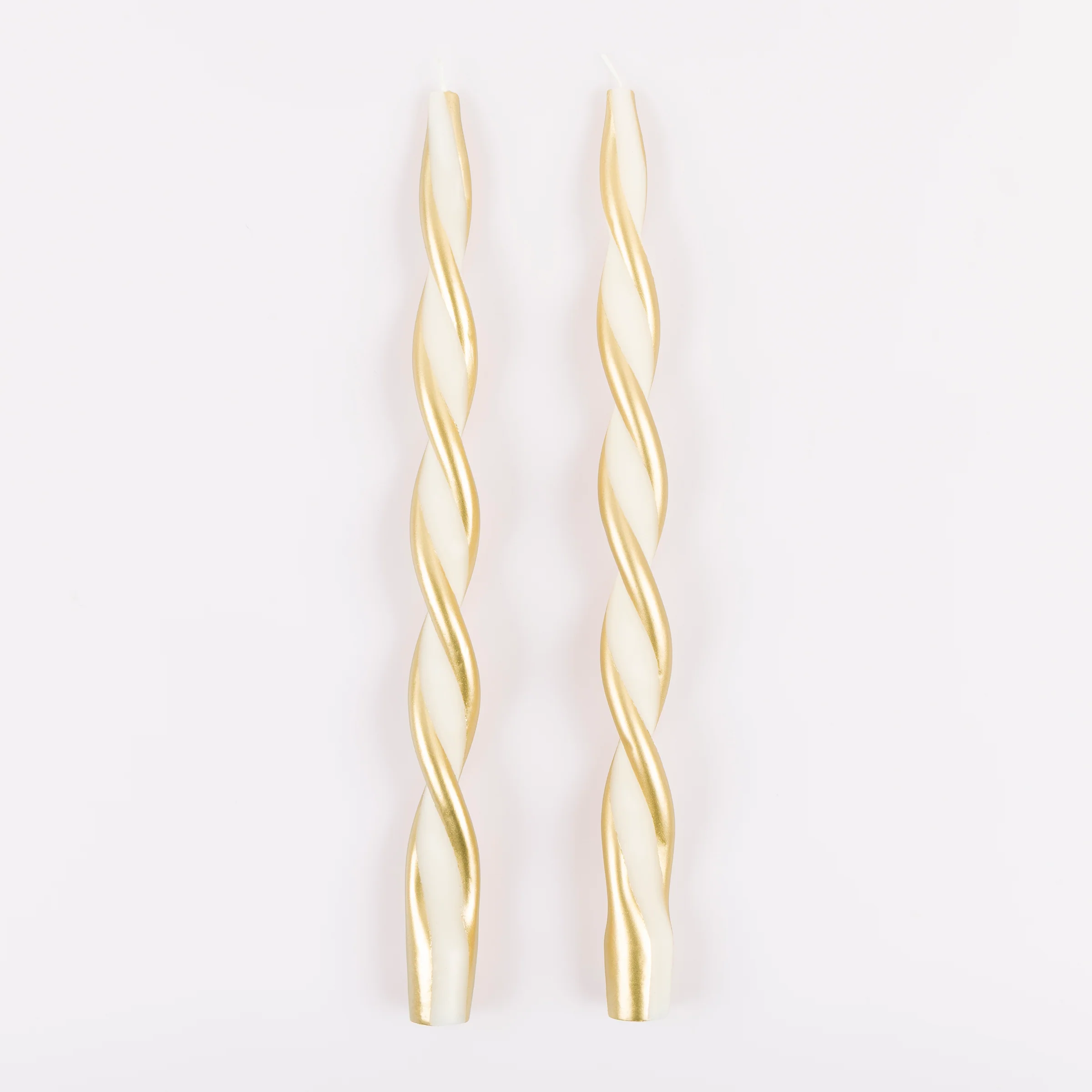 Gold Stripe Twist Candles (x 2) - Image 3