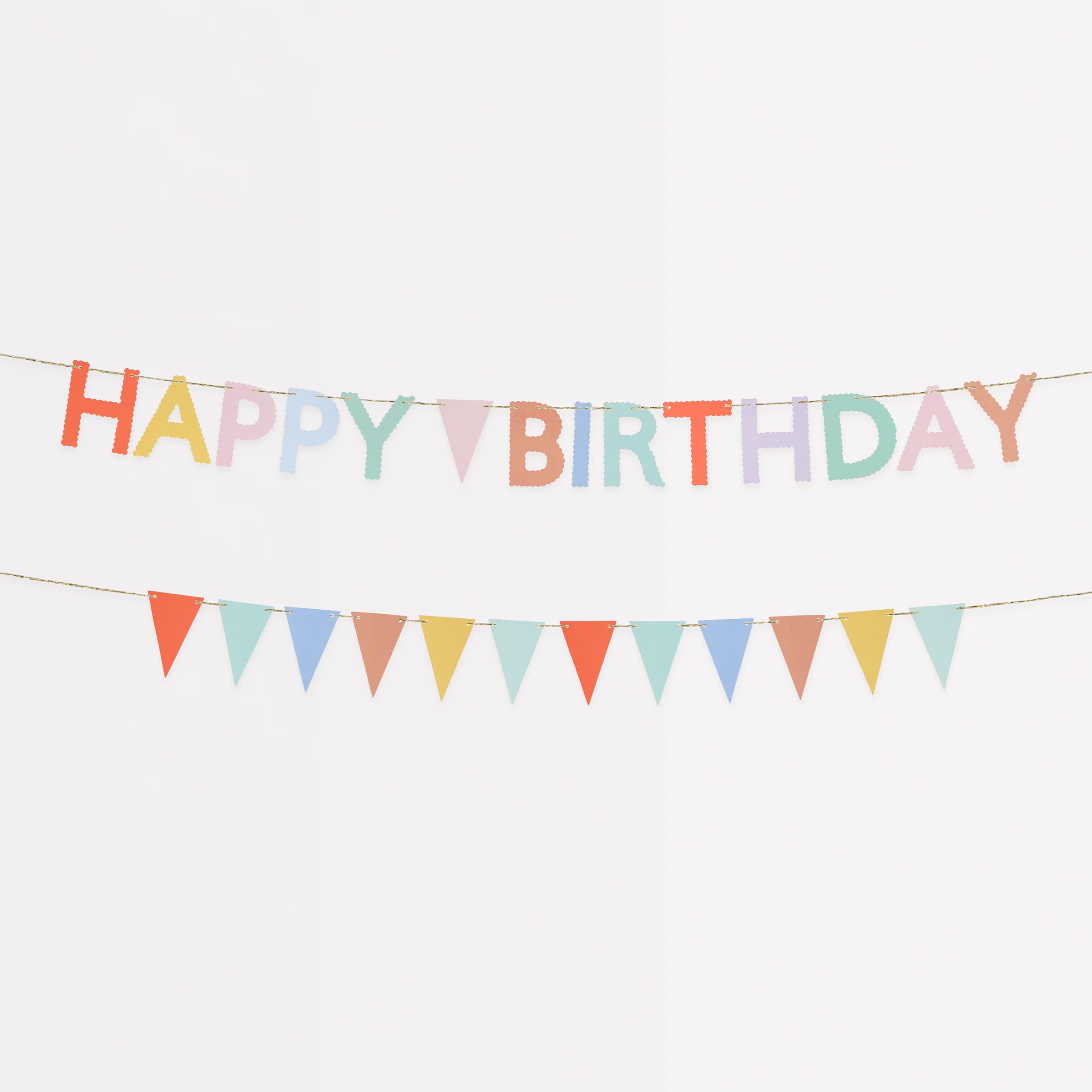 Happy Birthday Mini Matchbox Garland Set