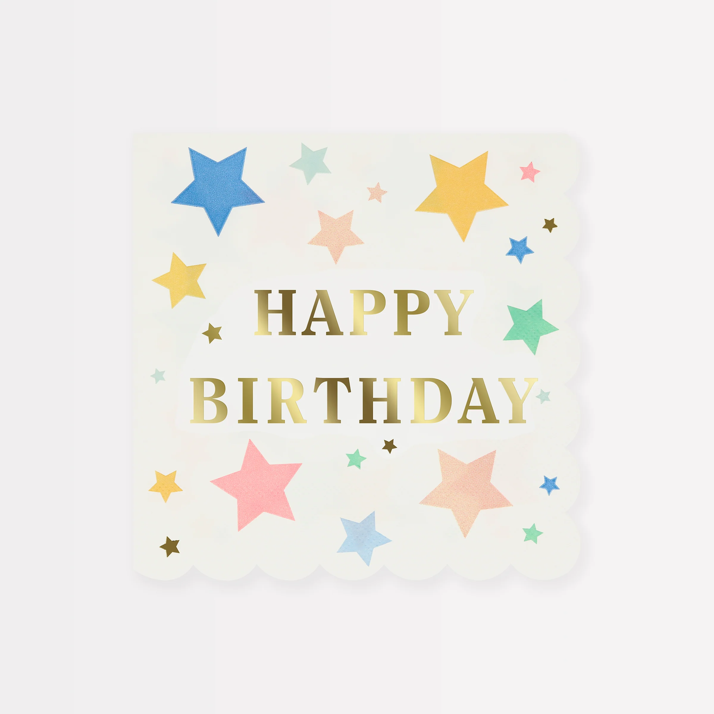 Happy Birthday Stars Large Napkins (x 16)