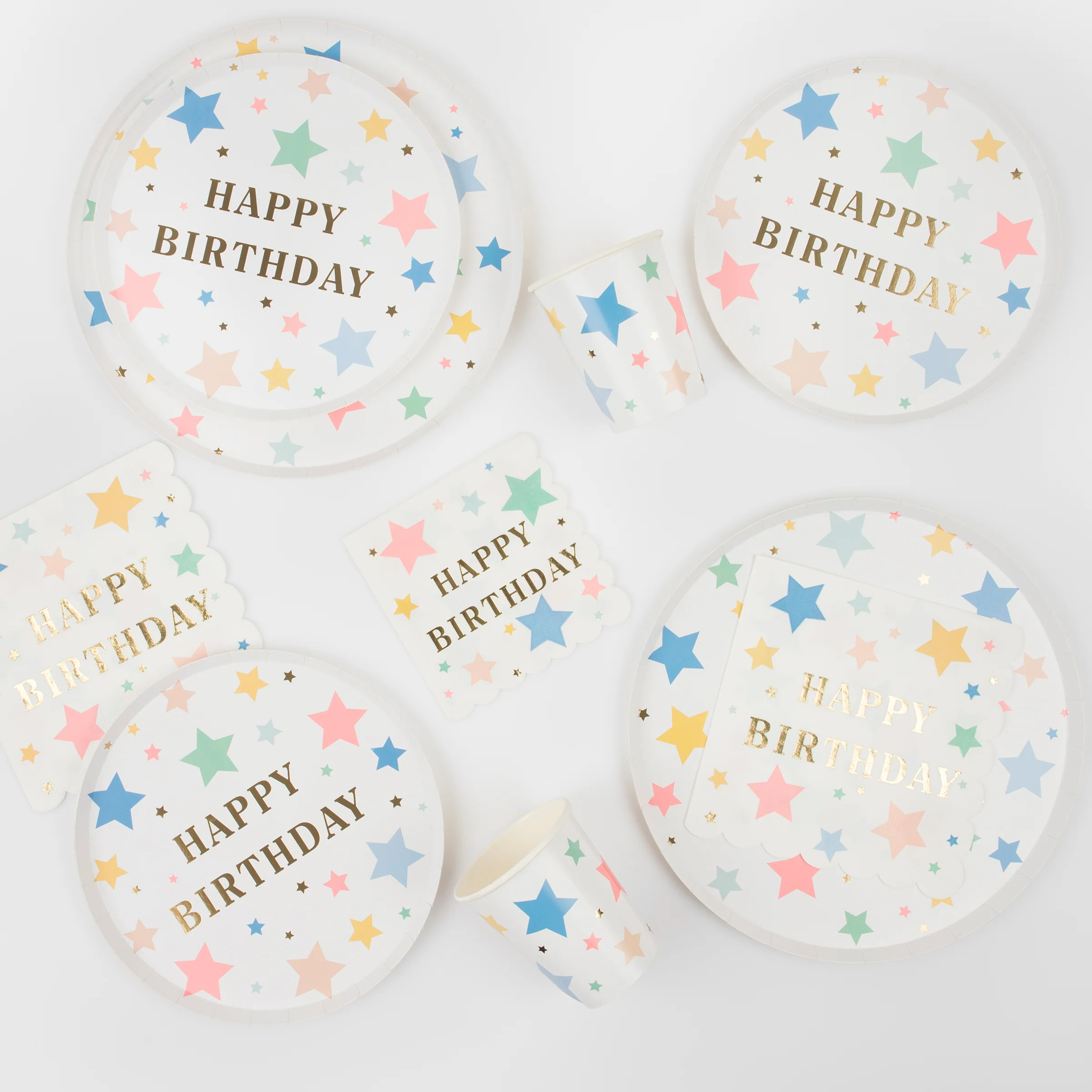 Happy Birthday Stars Large Napkins (x 16) - Image 3