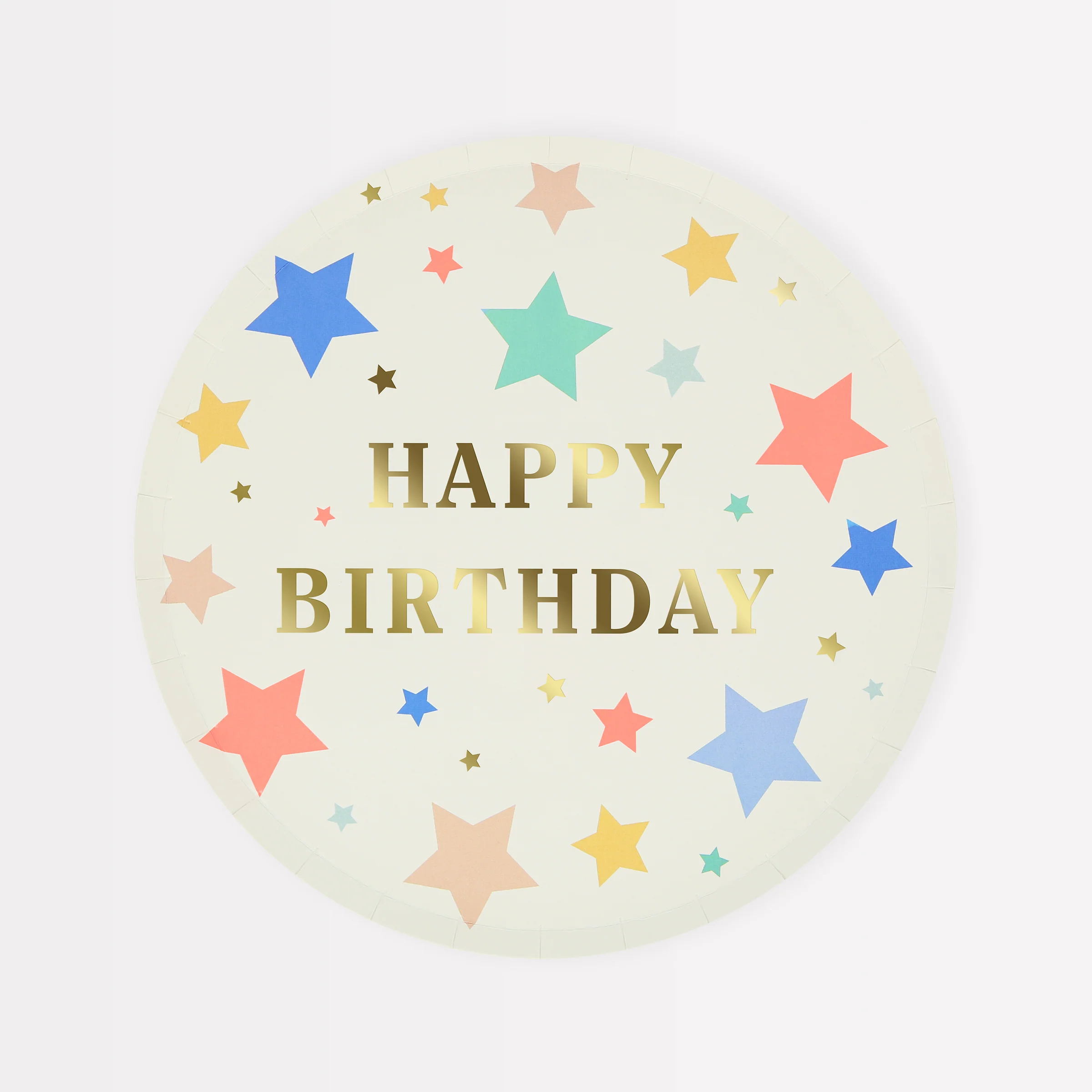 Happy Birthday Stars Side Plates (x 8)
