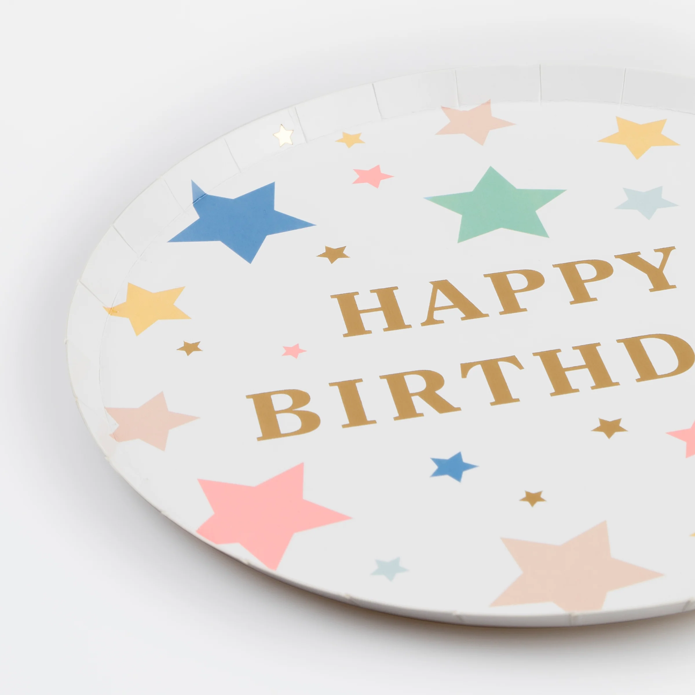 Happy Birthday Stars Side Plates (x 8) - Image 2