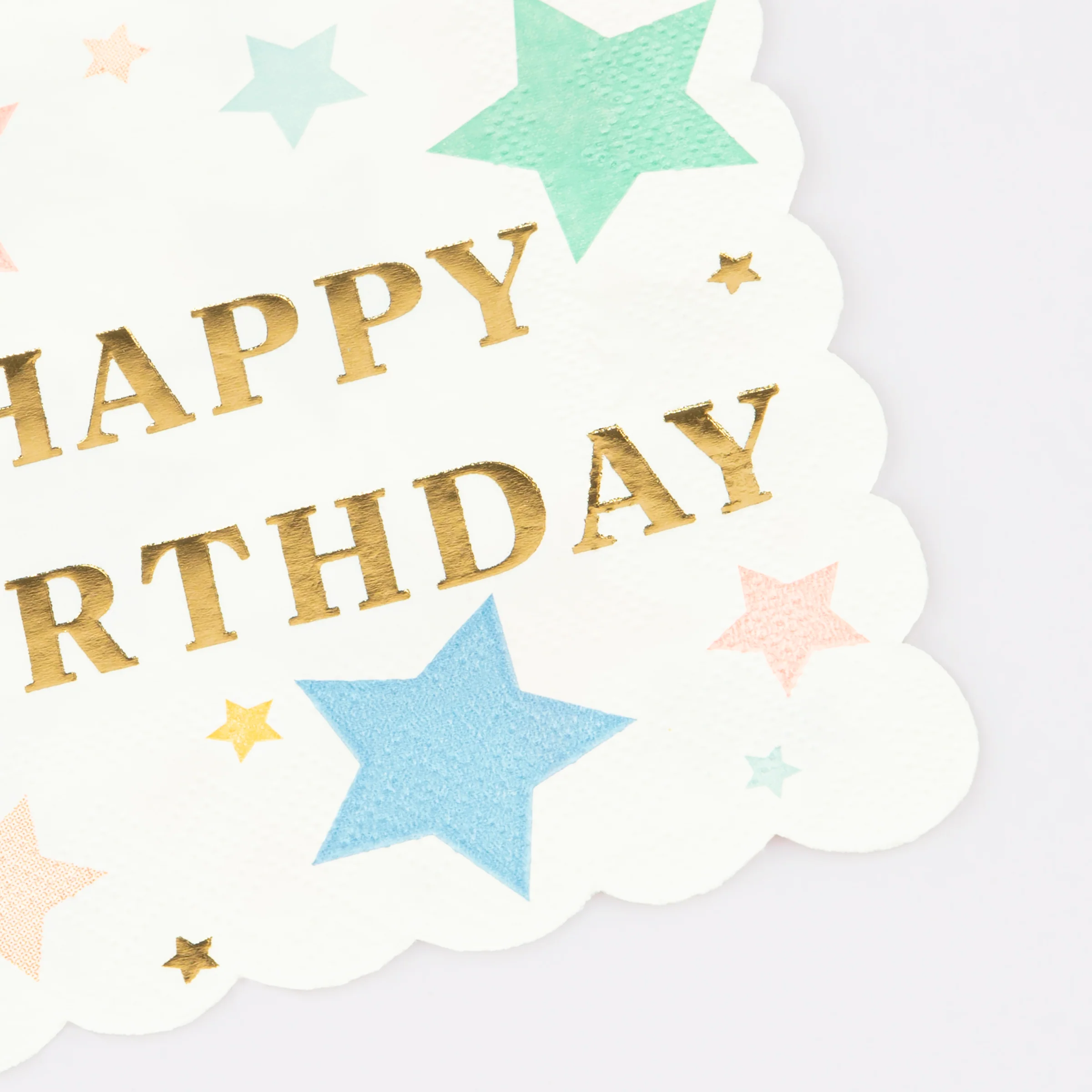 Happy Birthday Stars Small Napkins (x 16) - Image 2