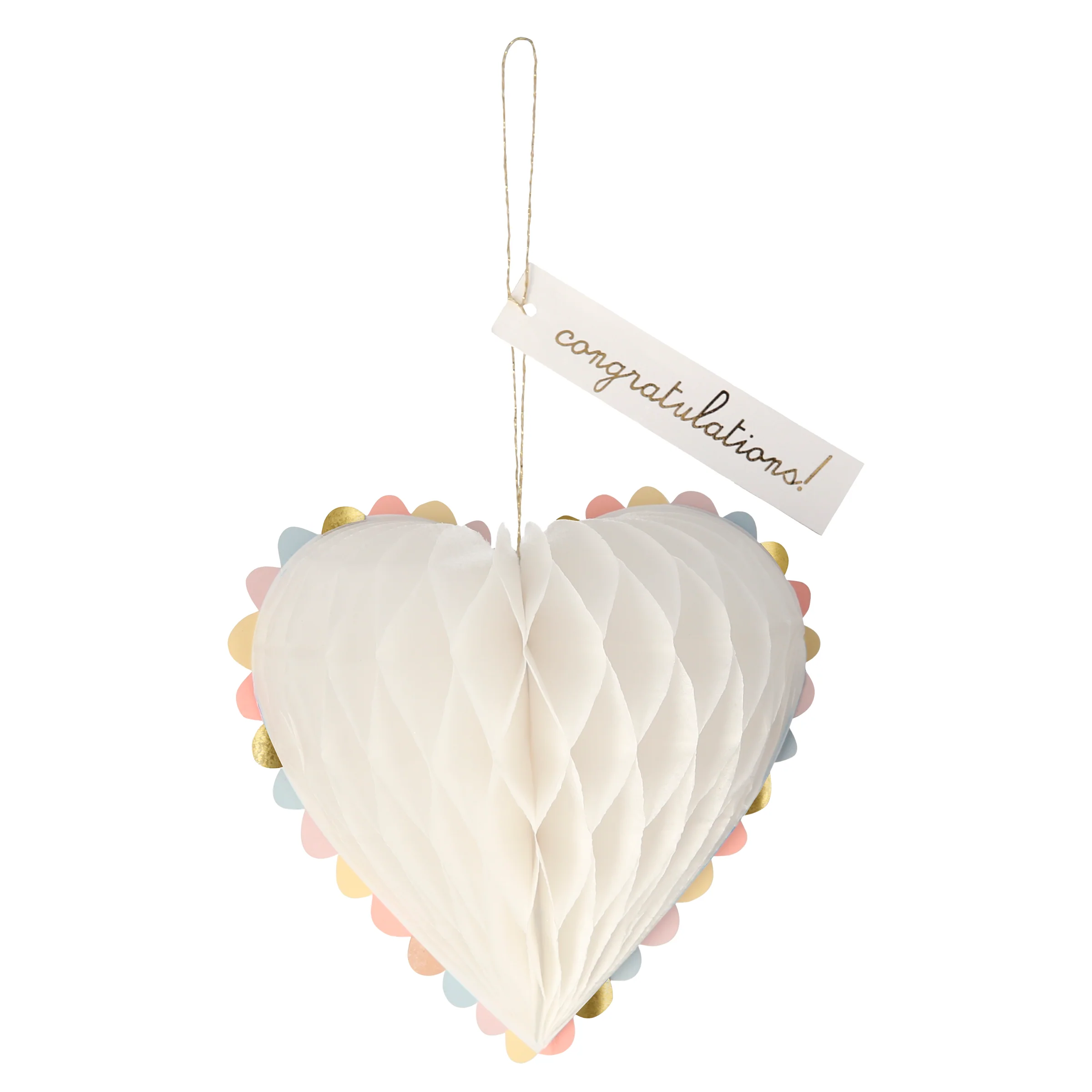 Honeycomb Heart Wedding Card - Image 4