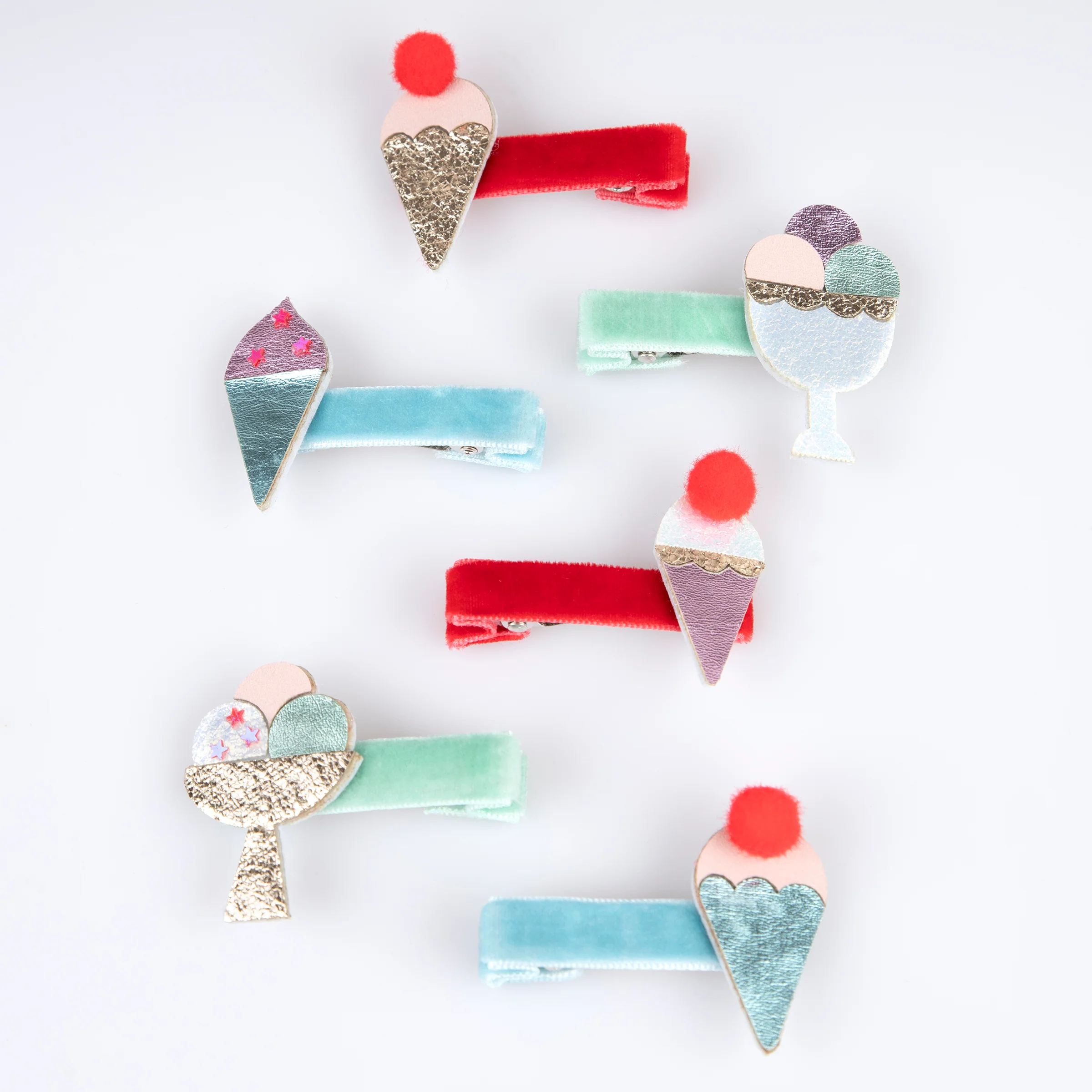Ice Cream Hair Clips (x 6) - Image 3