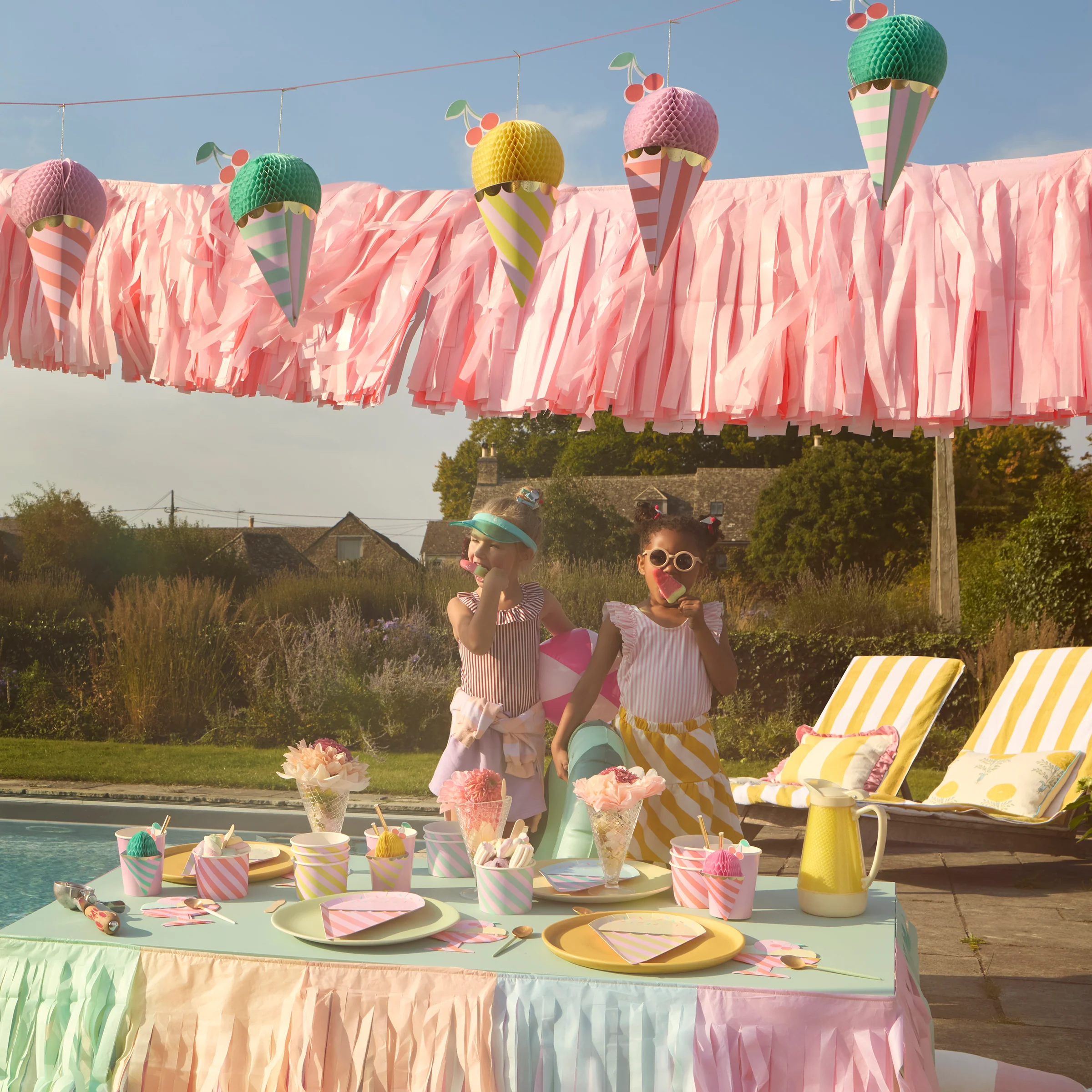 Ice Cream Honeycomb Garland - Image 2