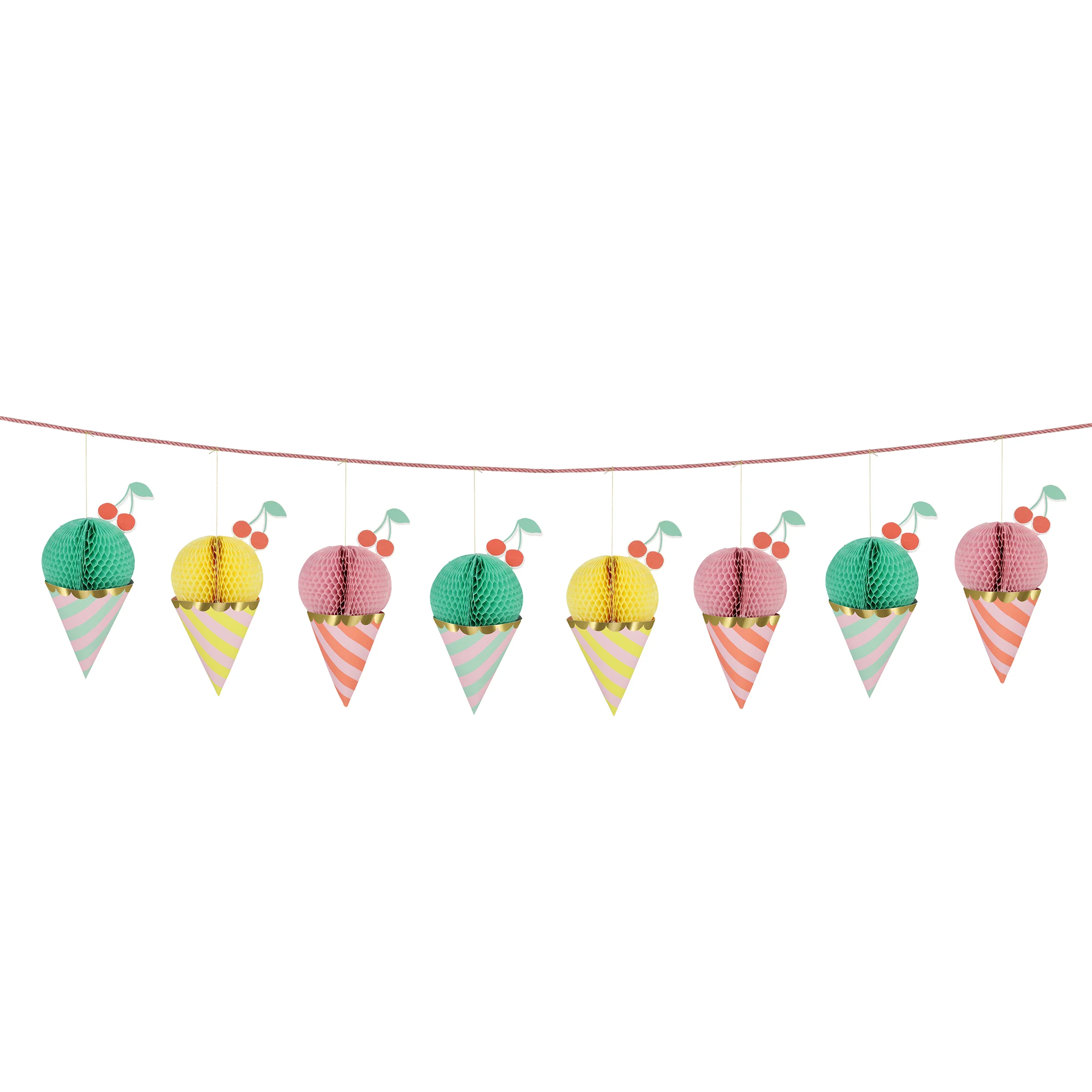 Ice Cream Honeycomb Garland - Image 4