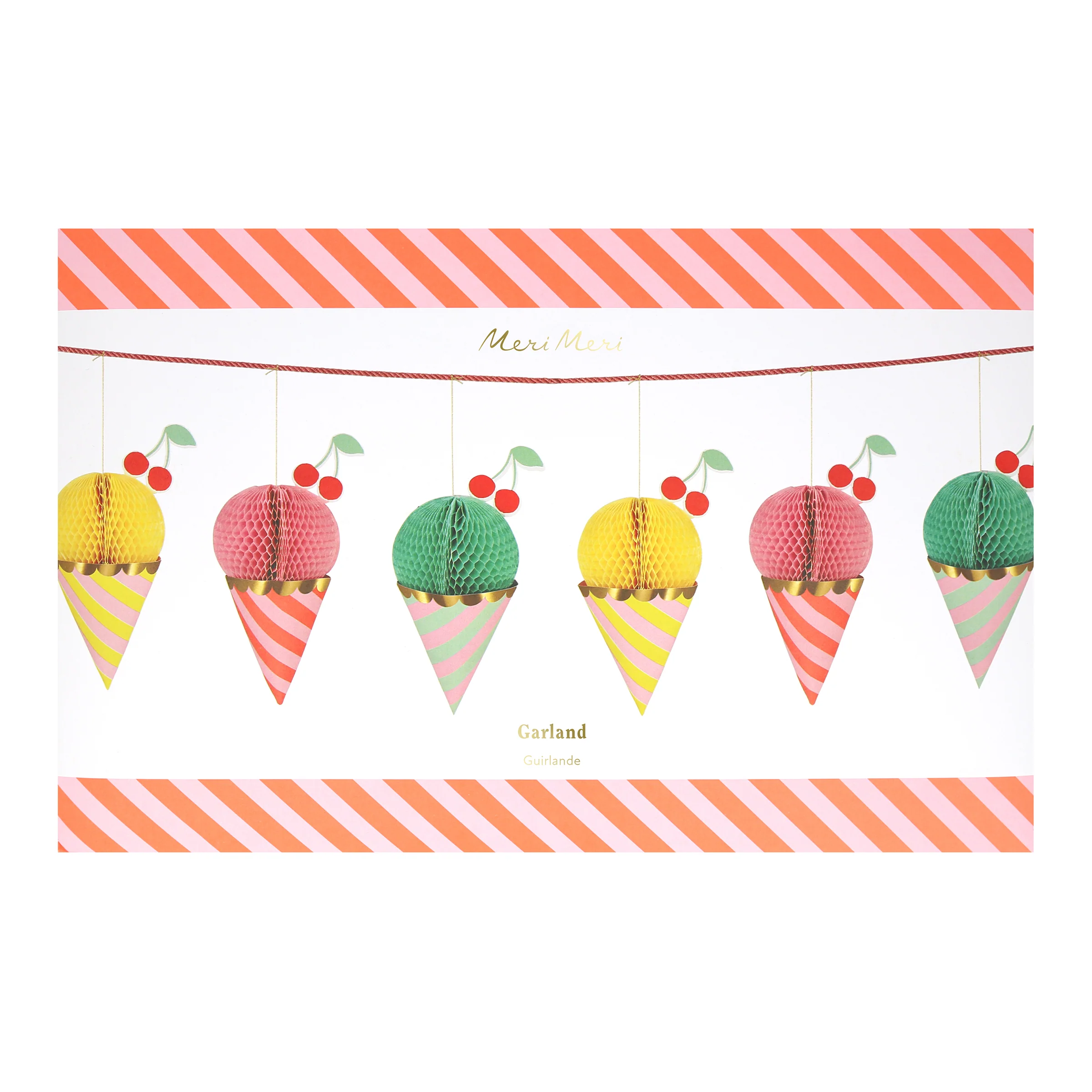 Ice Cream Honeycomb Garland - Image 5