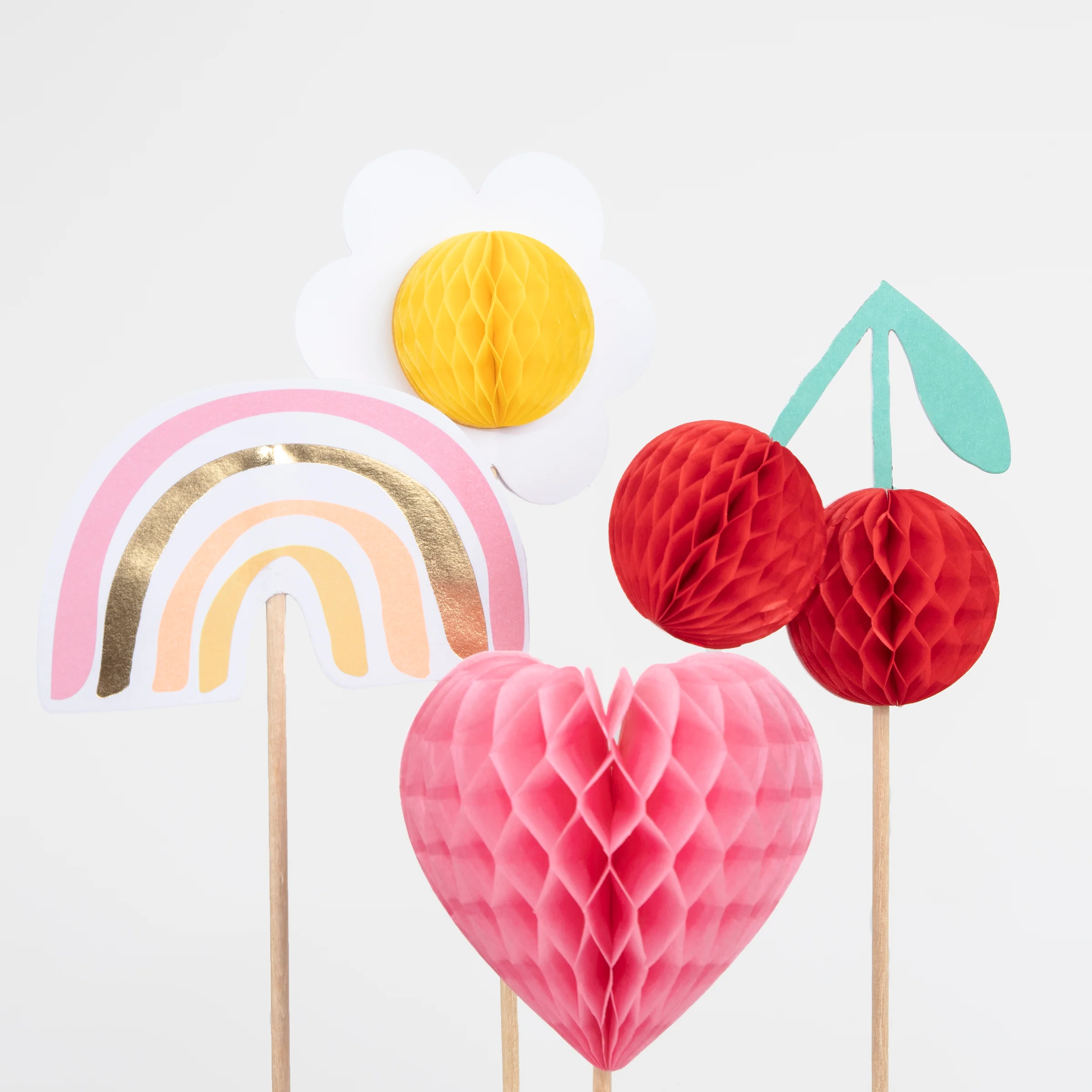 Happy Icons Cake Toppers (x 4) - Image 3