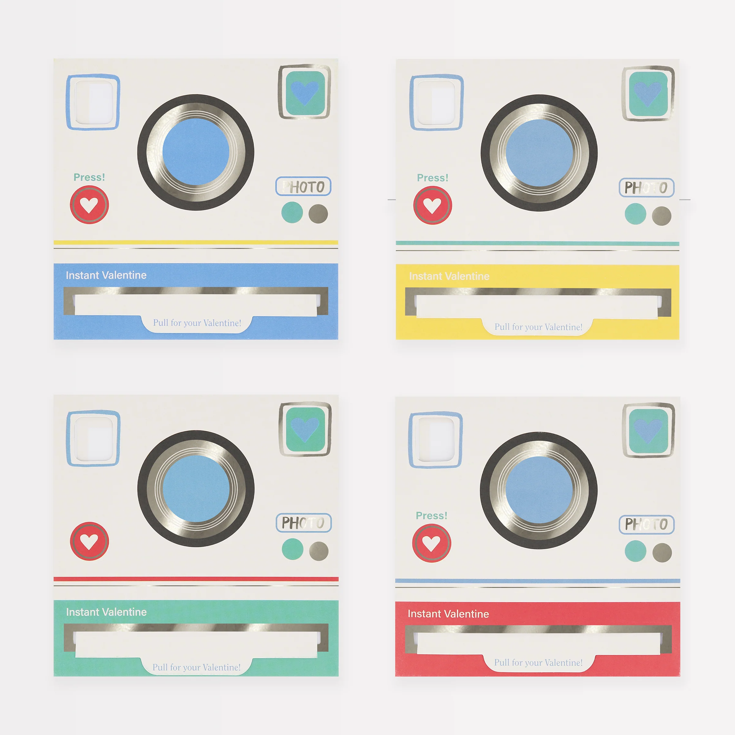 Instant Camera Kids Valentine's Cards & Stickers Set (x 24) - Image 3