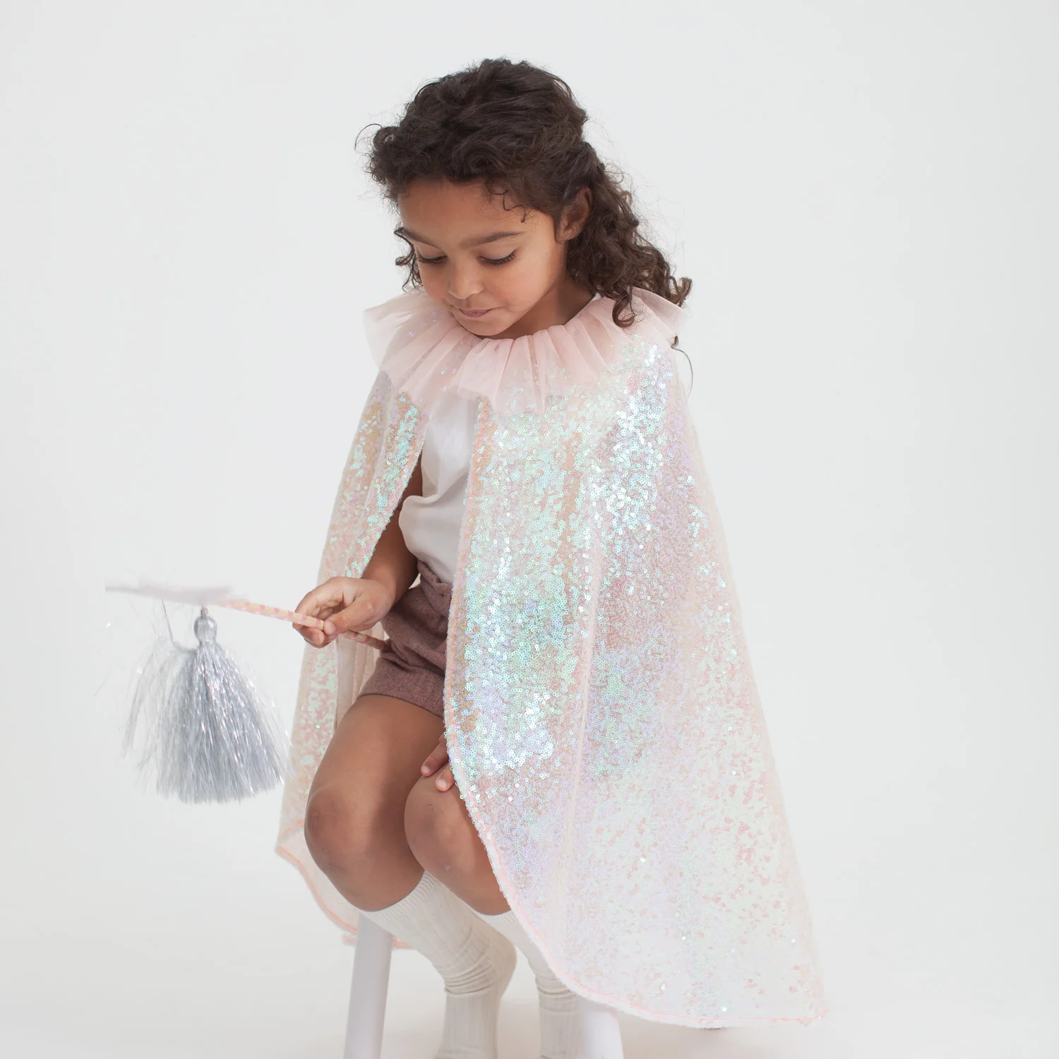 Iridescent Sequin Cape Costume - Image 3