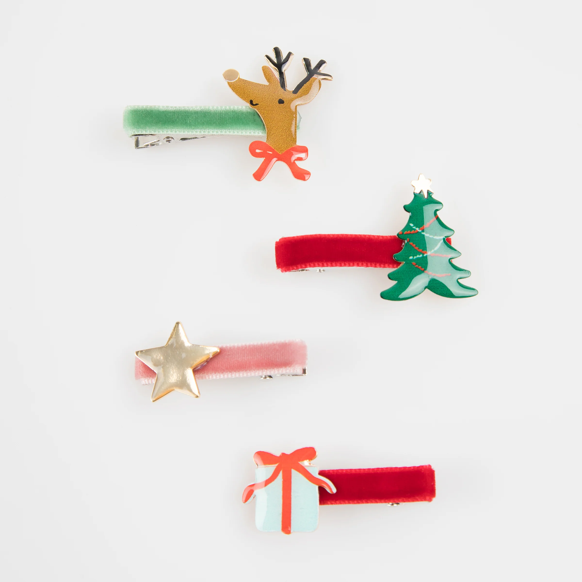 Jolly Christmas Hair Clips (x 8) - Image 3