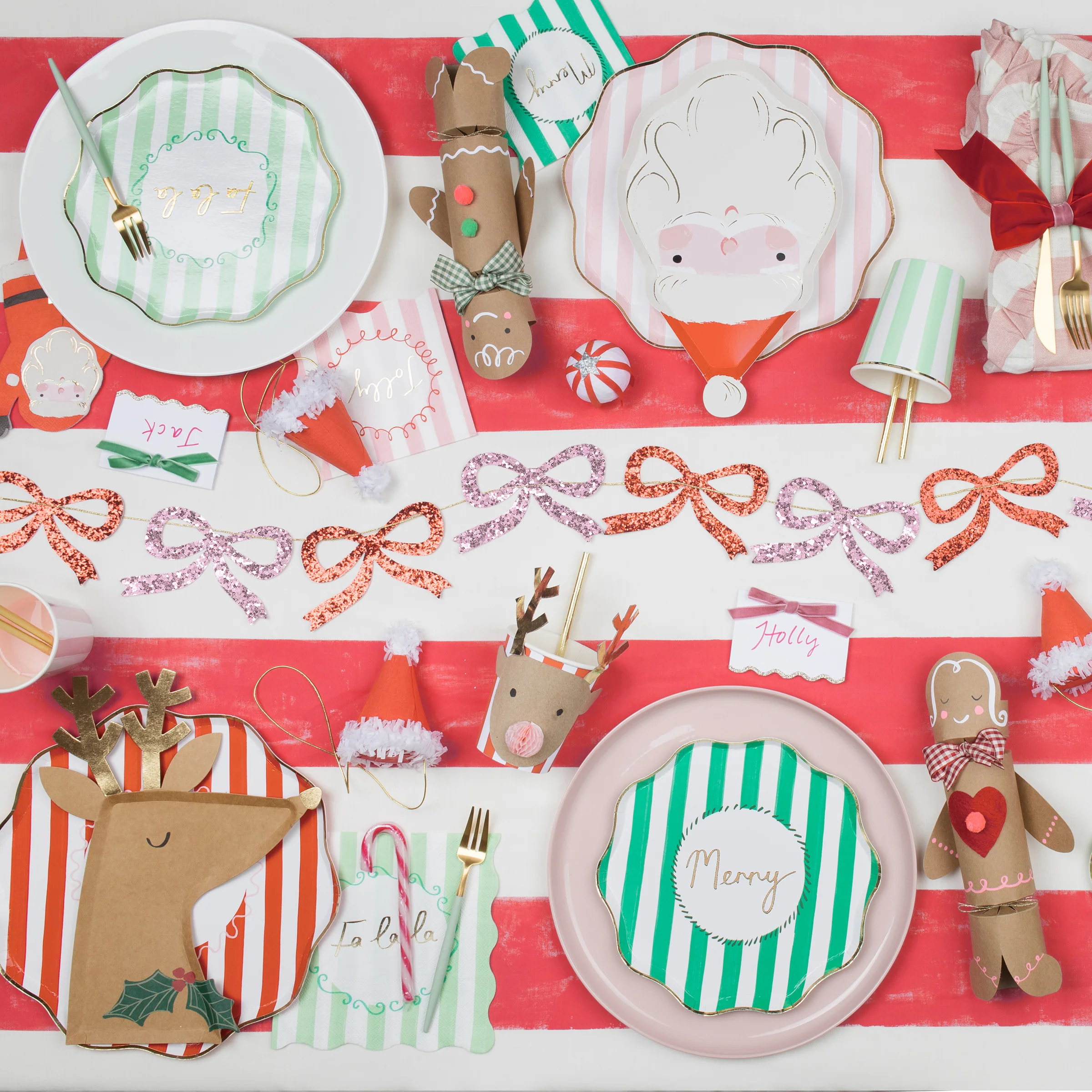 Jolly Christmas Santa Plates (x 8) - Image 2