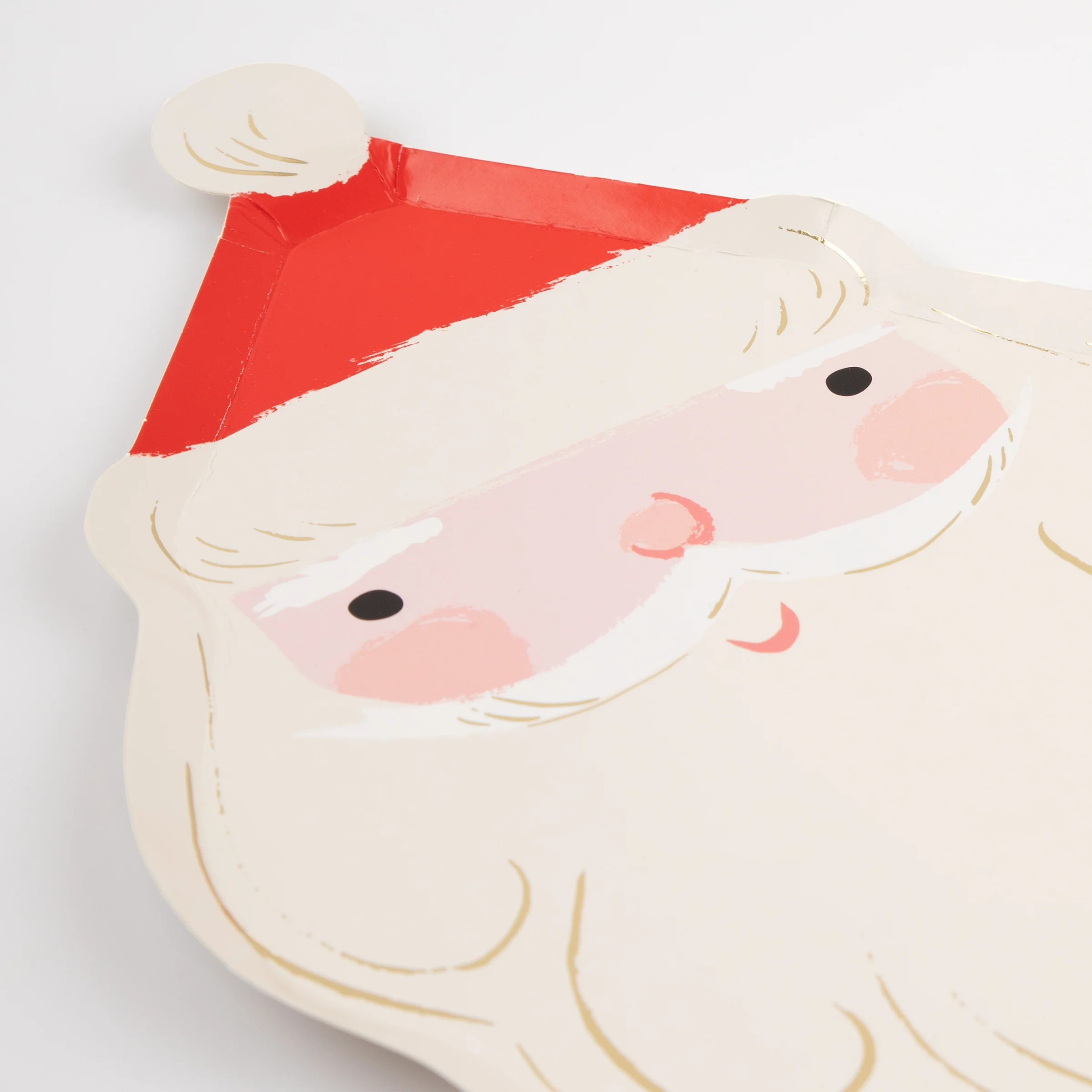 Jolly Christmas Santa Plates (x 8) - Image 3