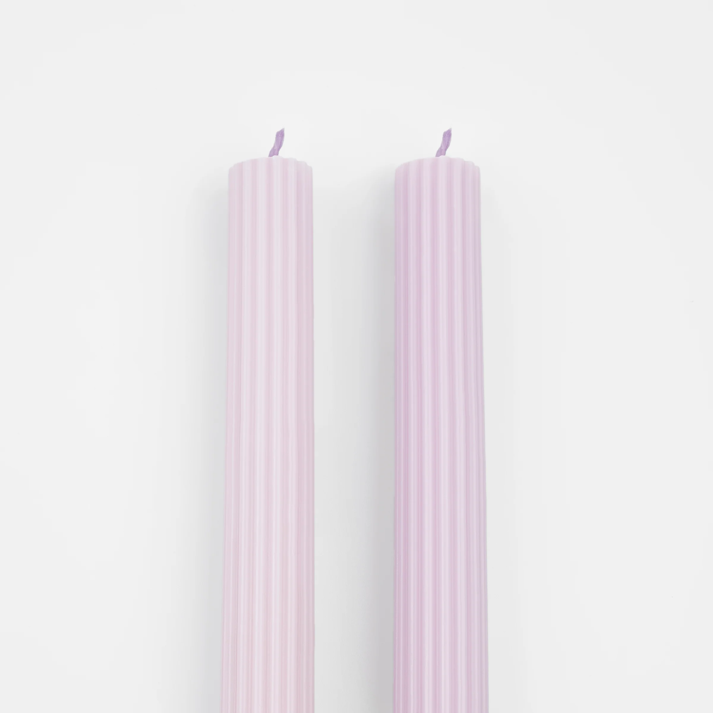 Dusty Lilac Table Candles (x 2) - Image 3