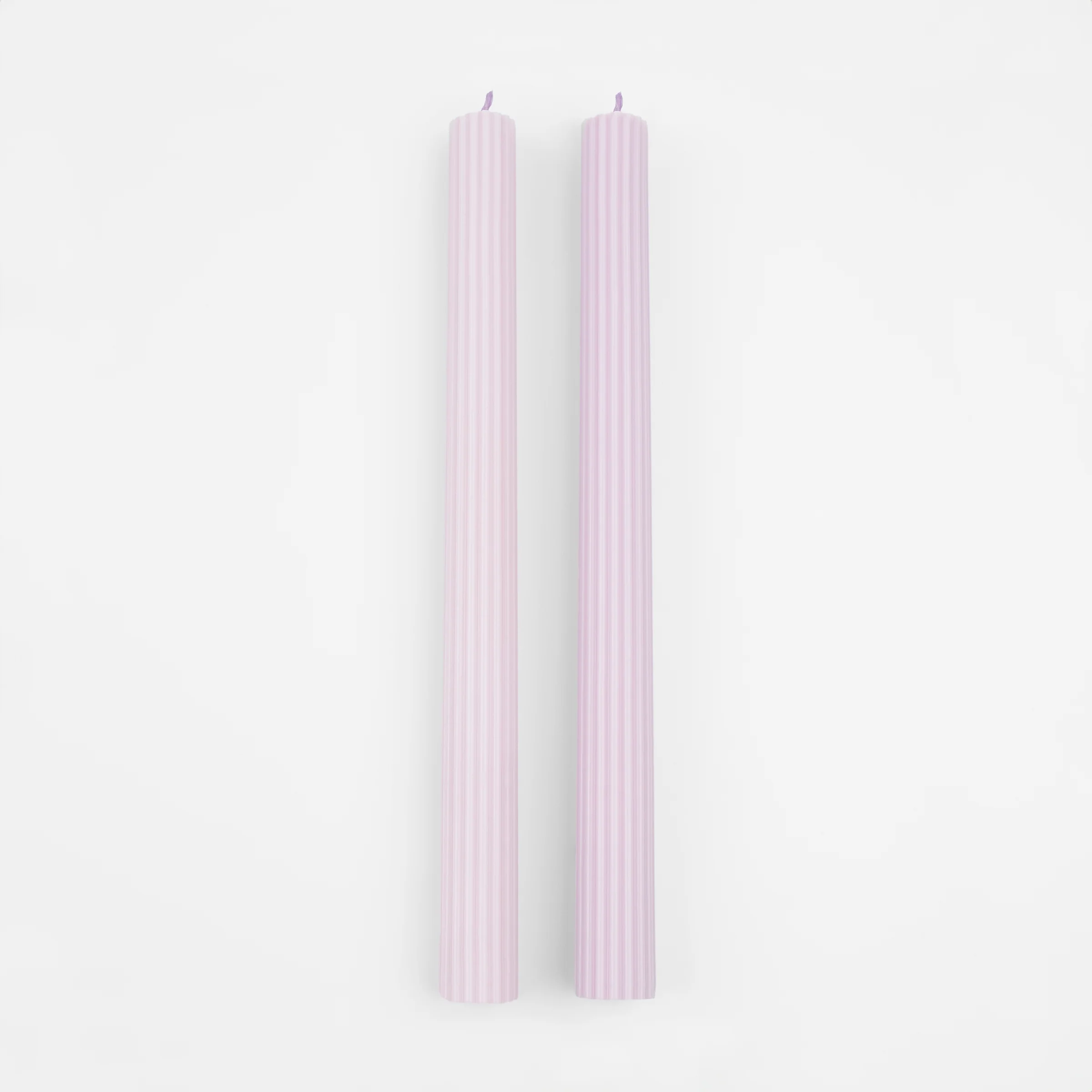 Dusty Lilac Table Candles (x 2) - Image 4