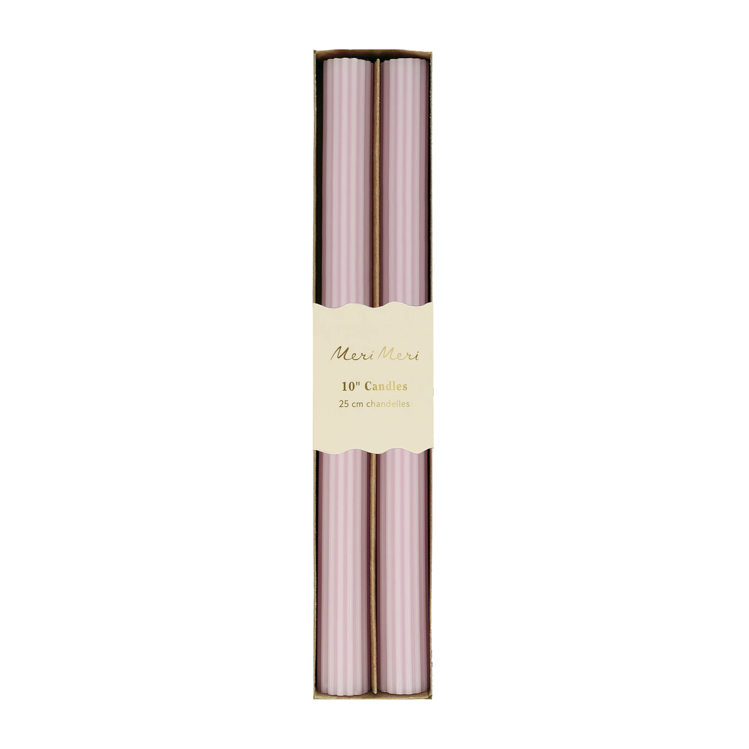 Dusty Lilac Table Candles (x 2) - Image 5