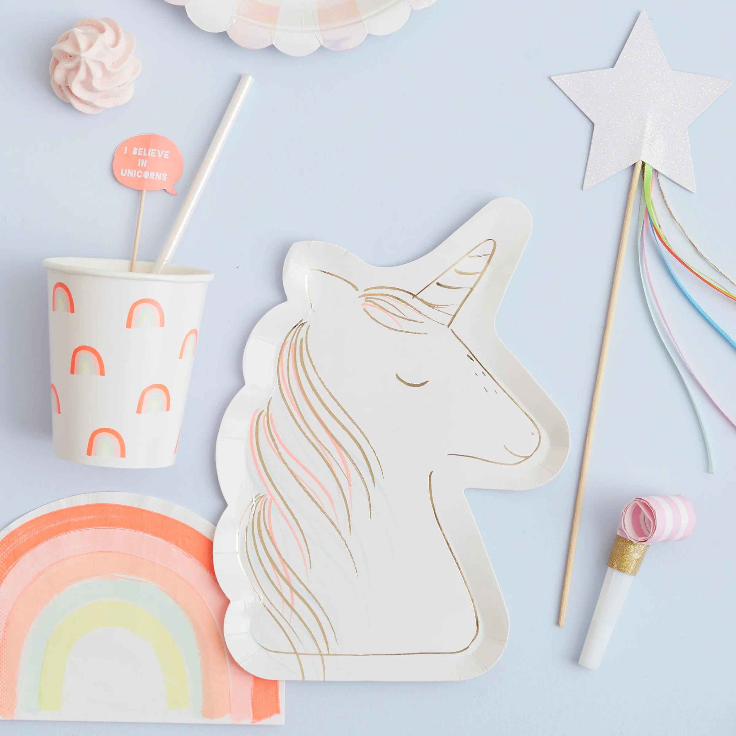 Magical Unicorn Plates (x 8) - Image 3