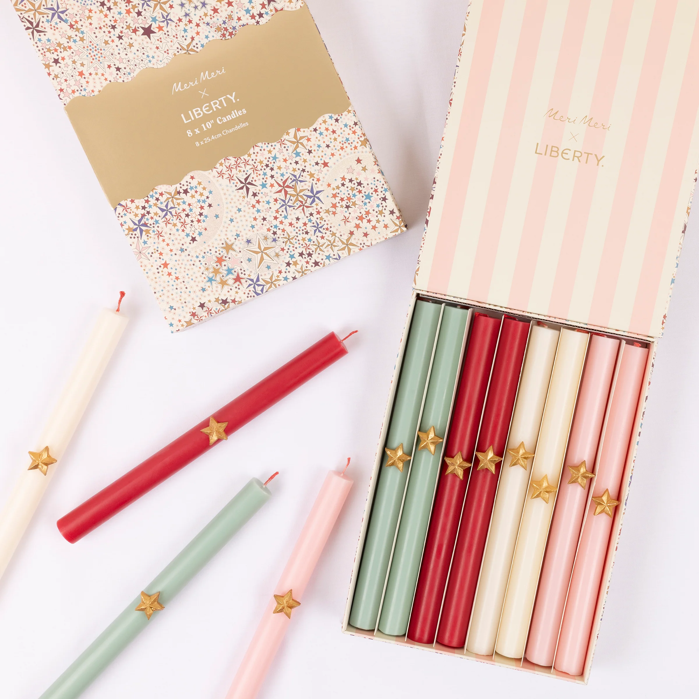 Meri Meri x Liberty Adelajda Candle Gift Box (x 8)