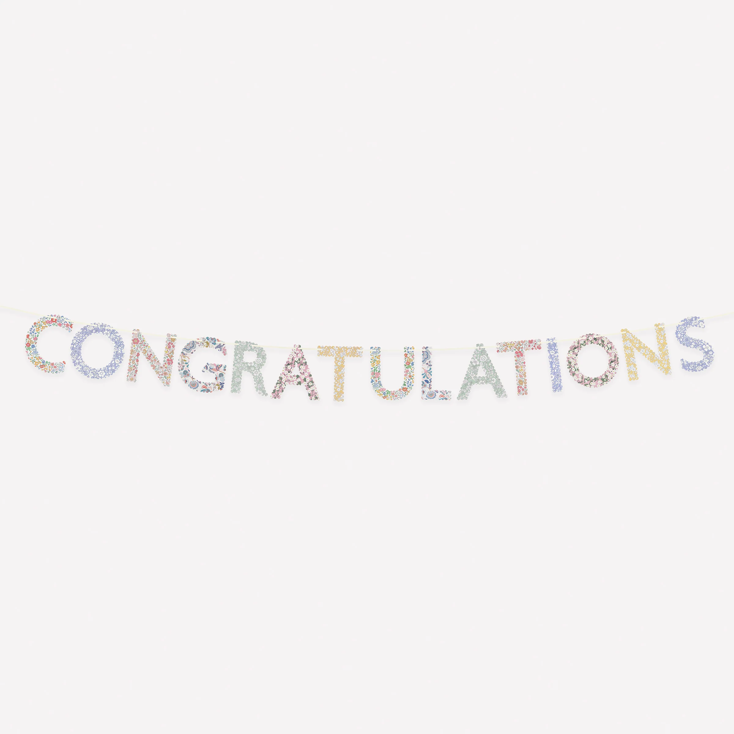 Meri Meri x Liberty Congratulations Garland