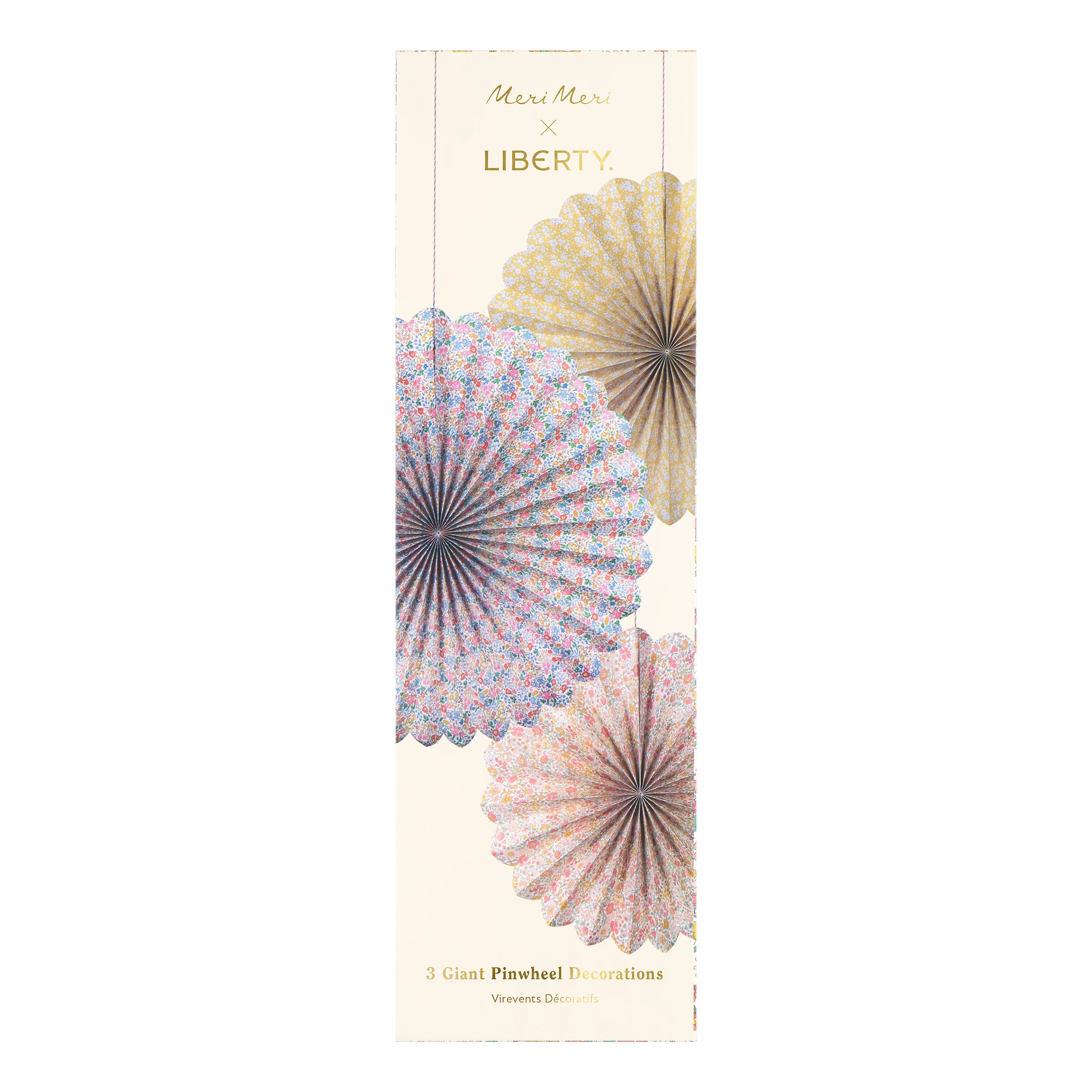 Meri Meri x Liberty Giant Pinwheel Decorations (x 3) - Image 7