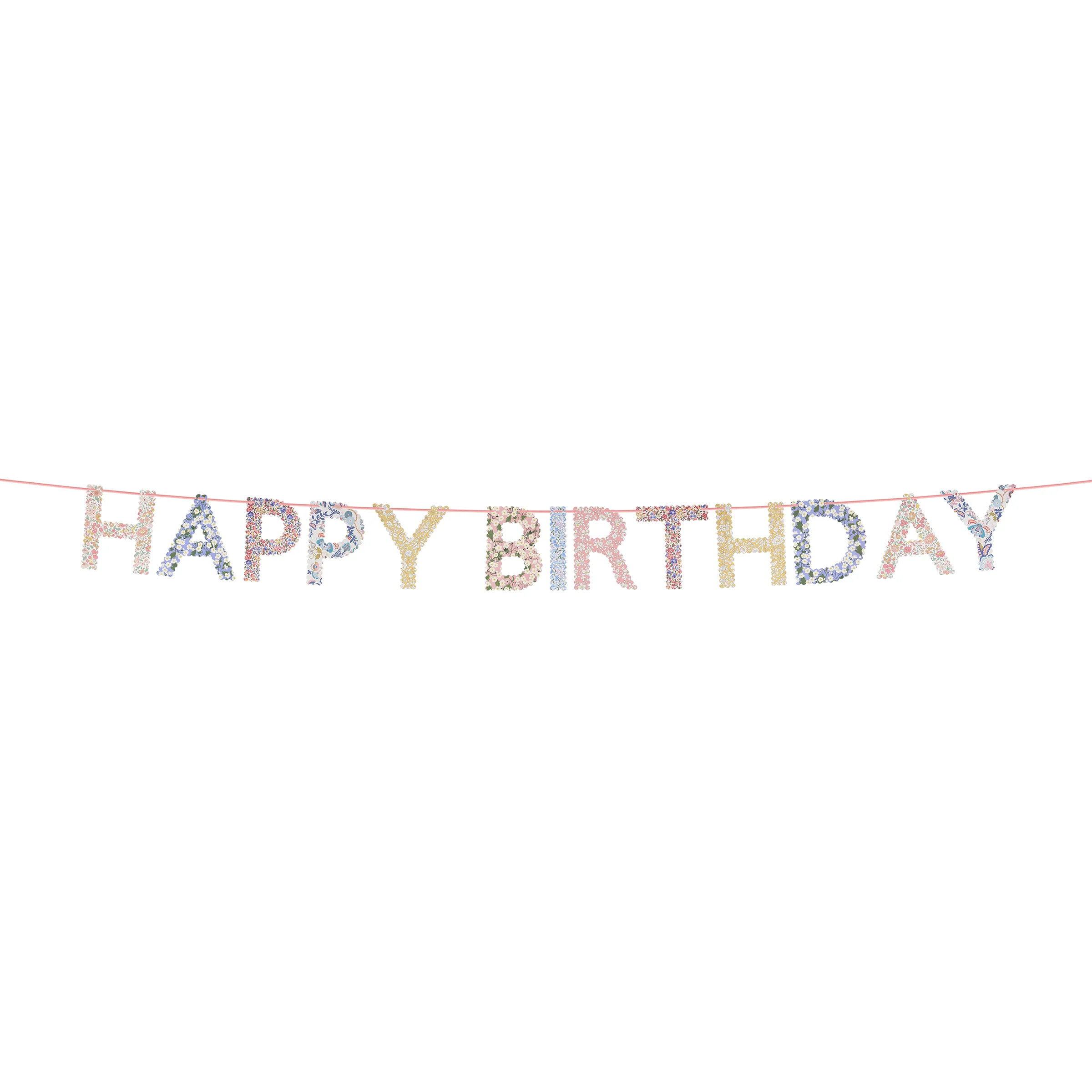 Meri Meri x Liberty Happy Birthday Garland - Image 3