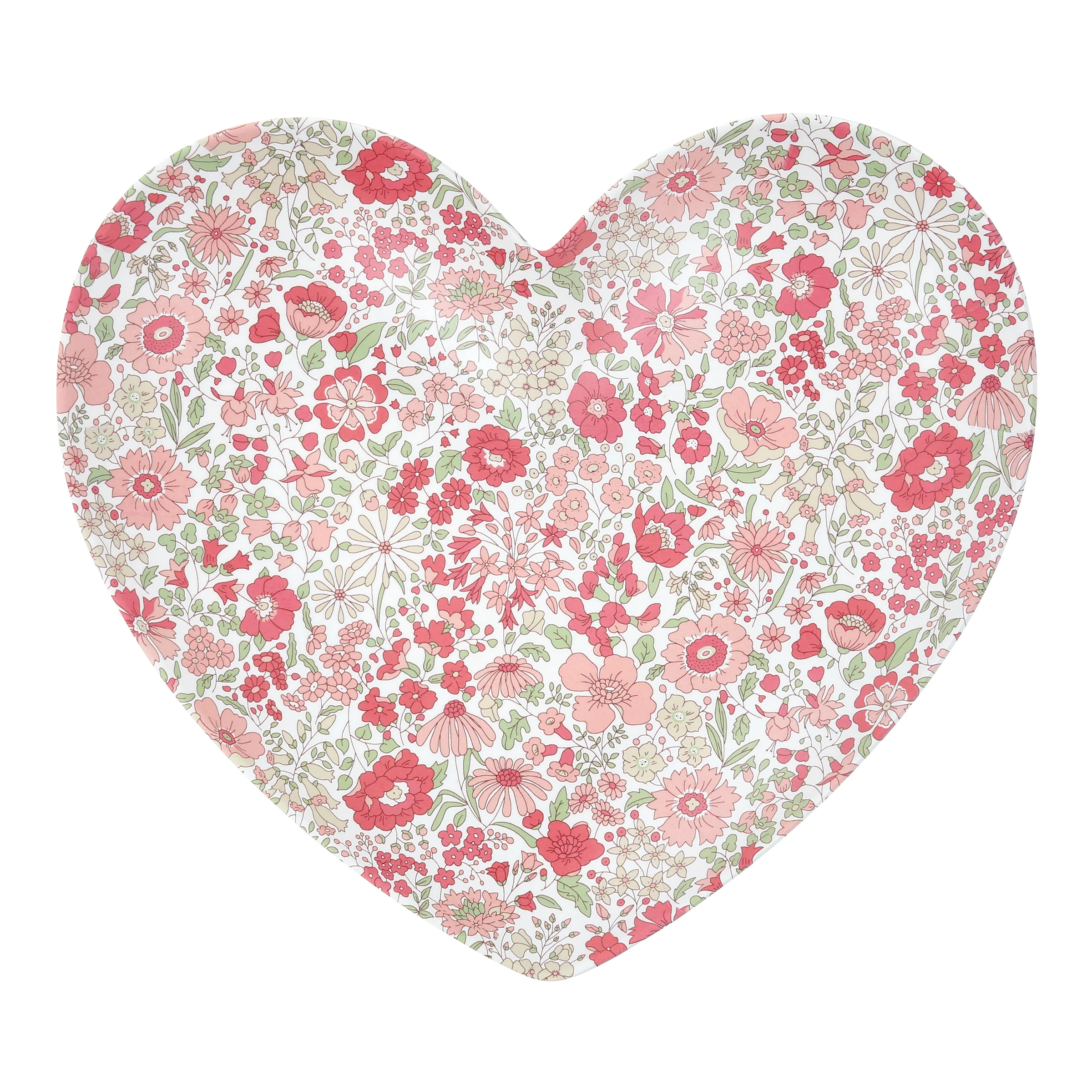 Meri Meri x Liberty Mixed Set Reusable Heart Plates (x 4) - Image 7