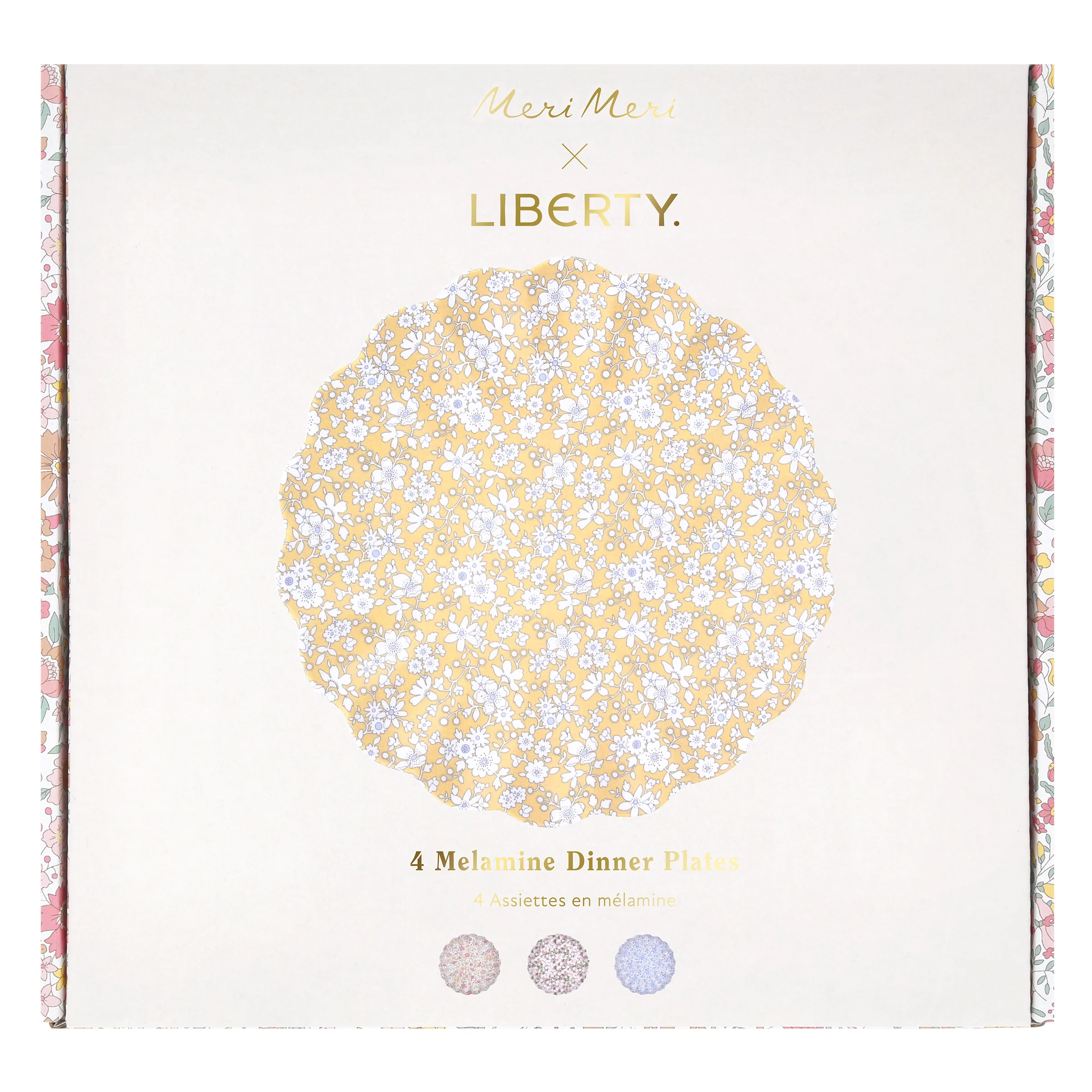 Meri Meri x Liberty Mixed Set Reusable Large Plates (x 4) - Image 8