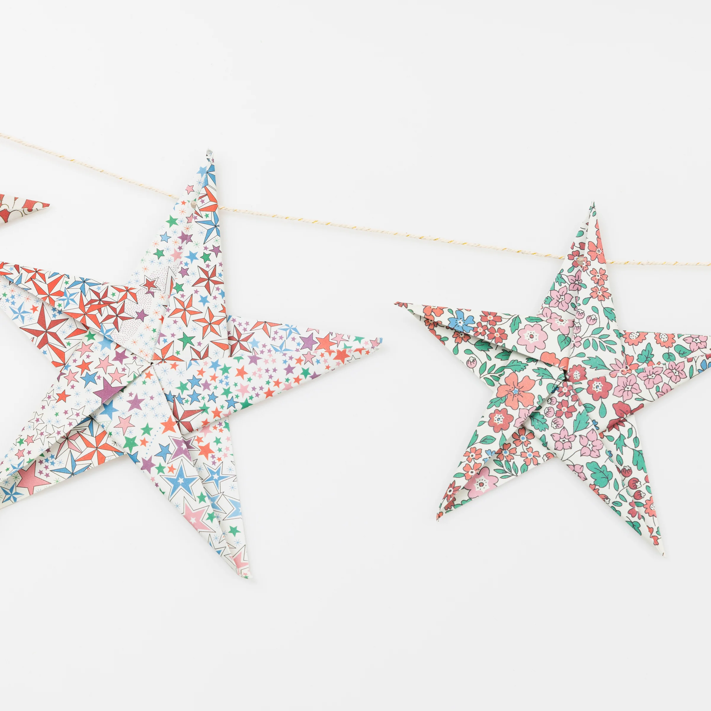 Meri Meri x Liberty Origami Star Garland - Image 4