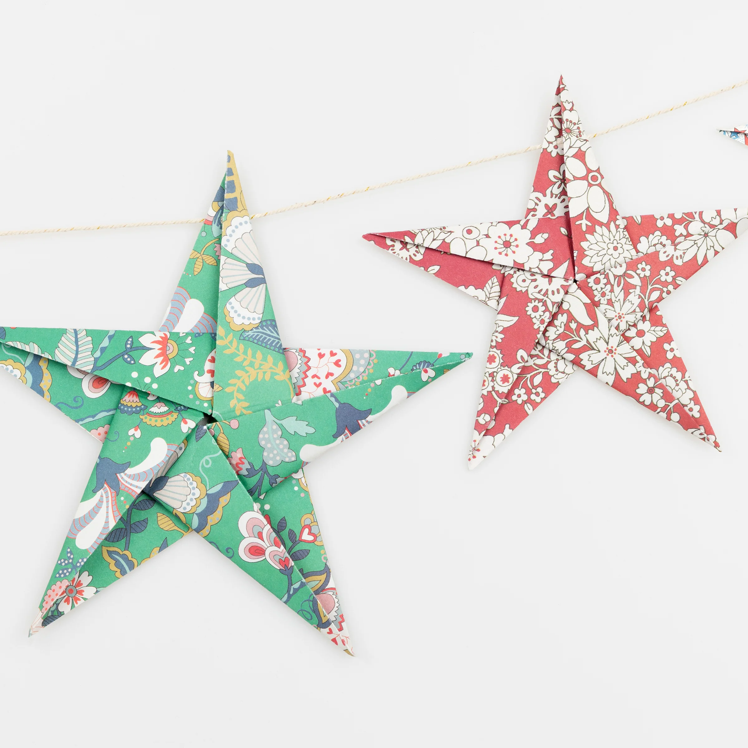 Meri Meri x Liberty Origami Star Garland - Image 5