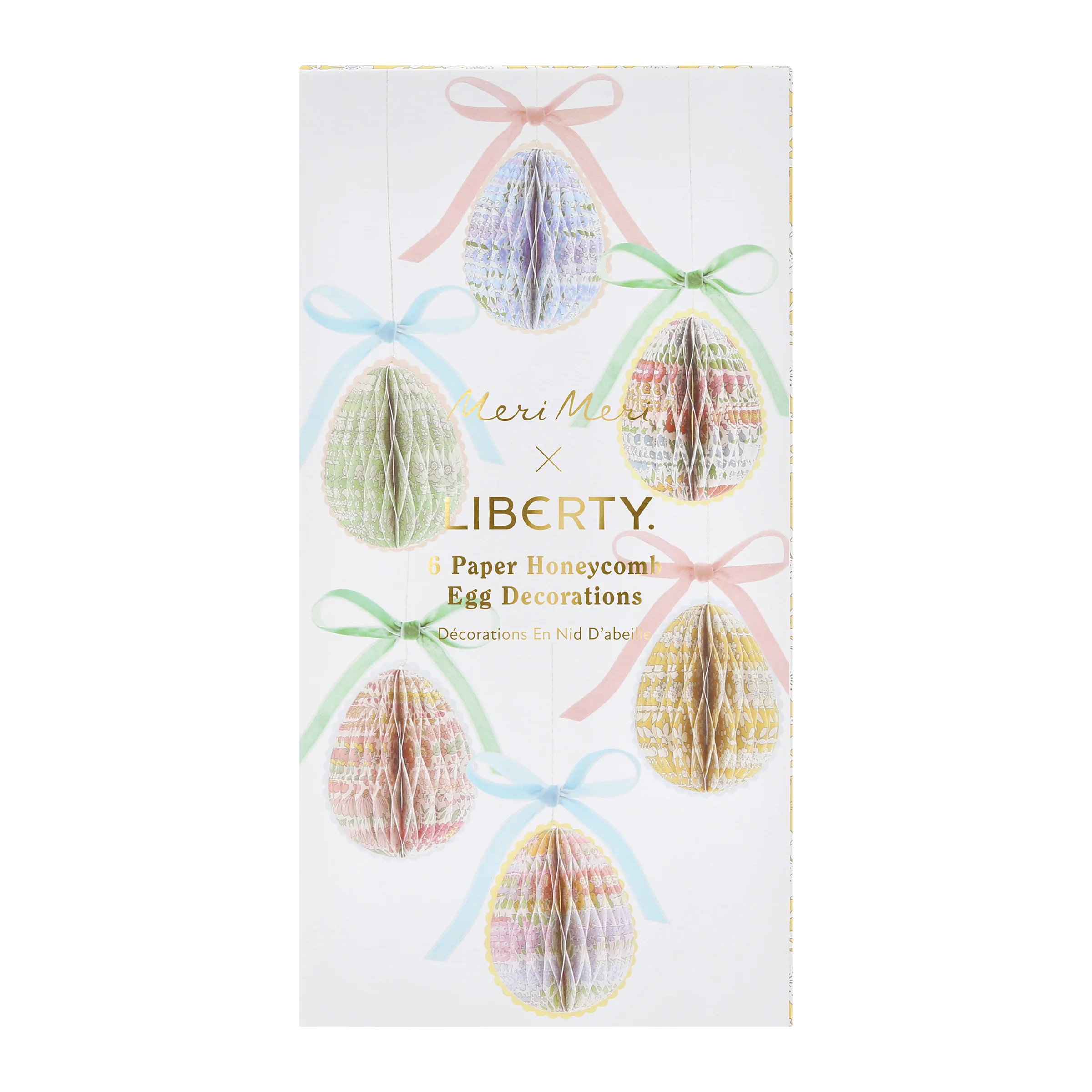 Meri Meri x Liberty Paper Honeycomb Egg Decorations (x 6) - Image 10