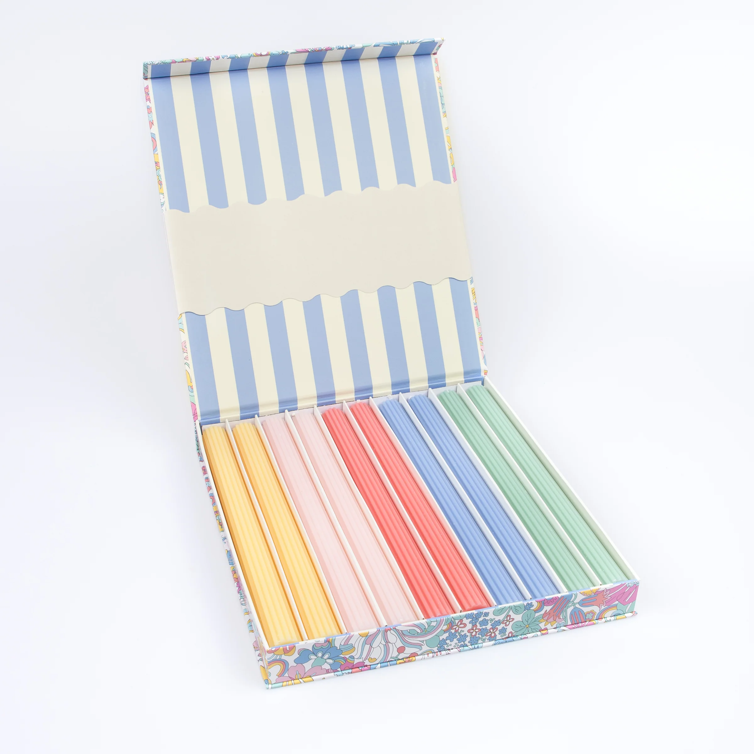 Meri Meri x Liberty Rainbow Garden Candle Gift Box (x 10) - Image 5