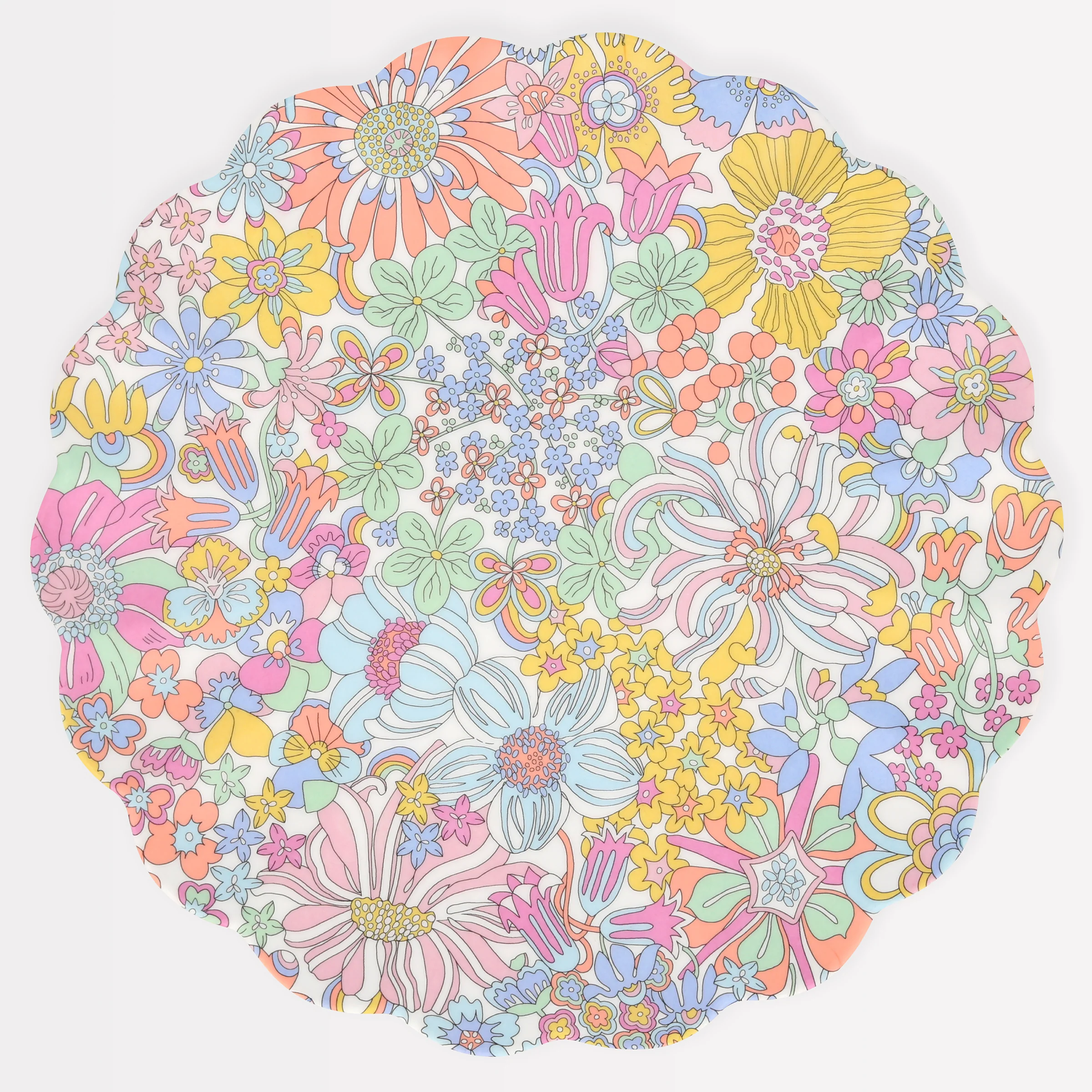 Meri Meri x Liberty Rainbow Garden Reusable Large Plate