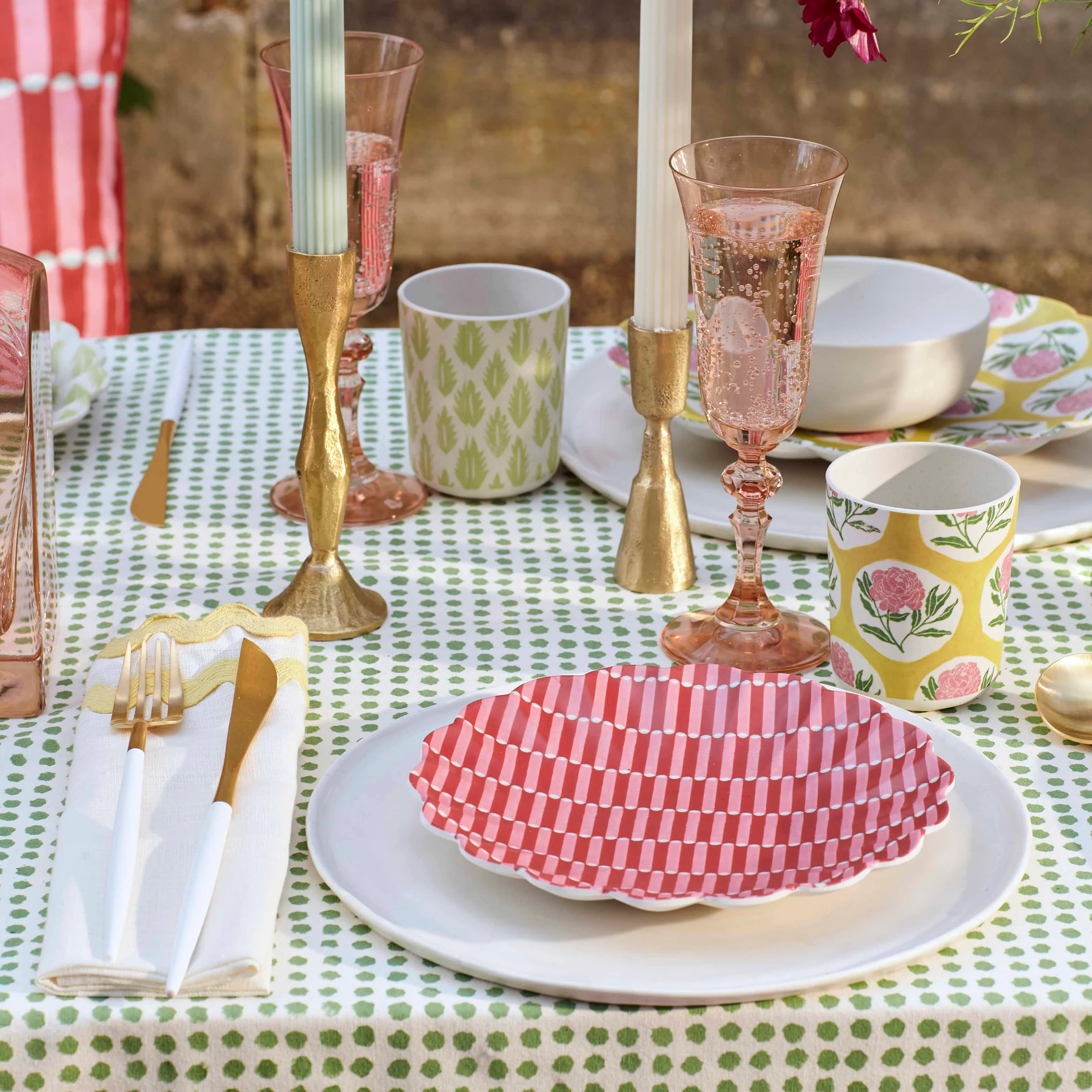 Meri Meri x Molly Mahon Patterned Reusable Cups (x 6) - Image 3