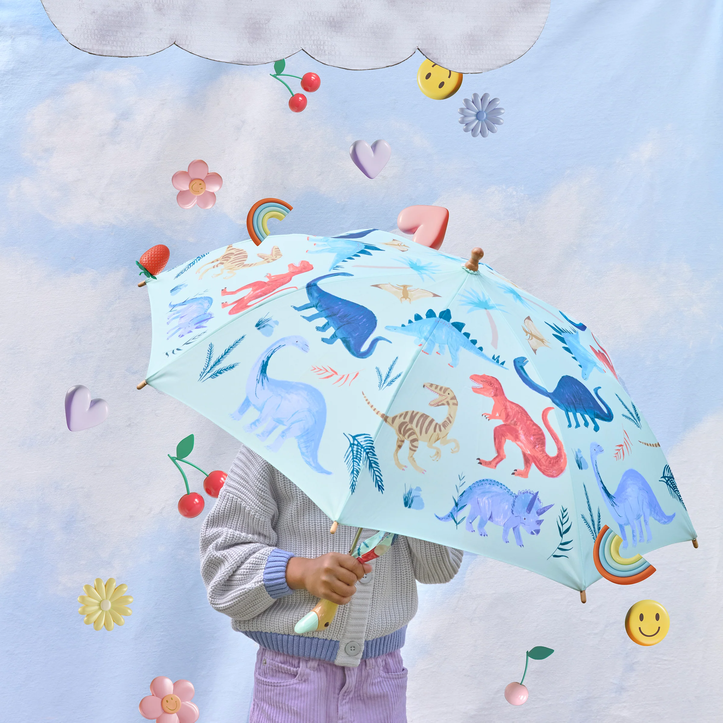 Meri Meri x Original Duckhead Dinosaur Kingdom Duckling Umbrella - Image 2