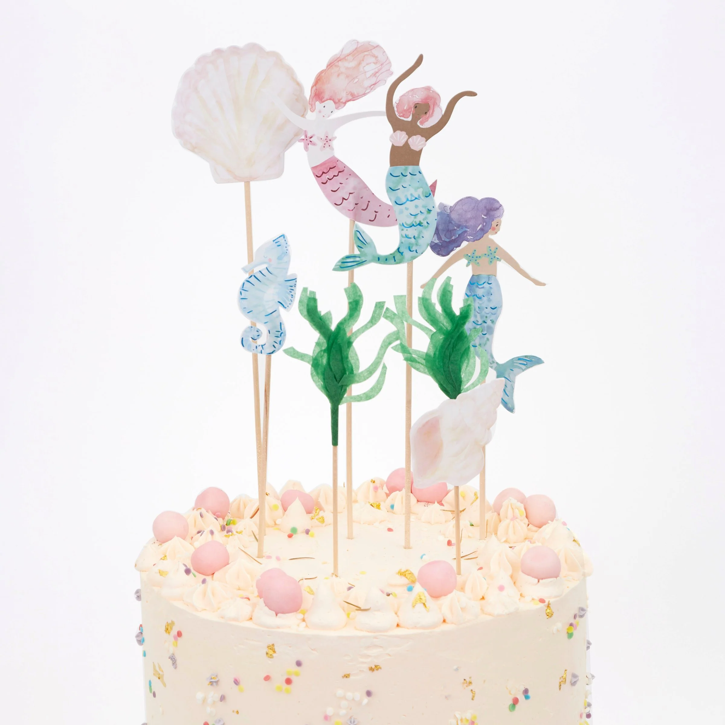 Mermaid Cake Toppers (x 7) - Image 2