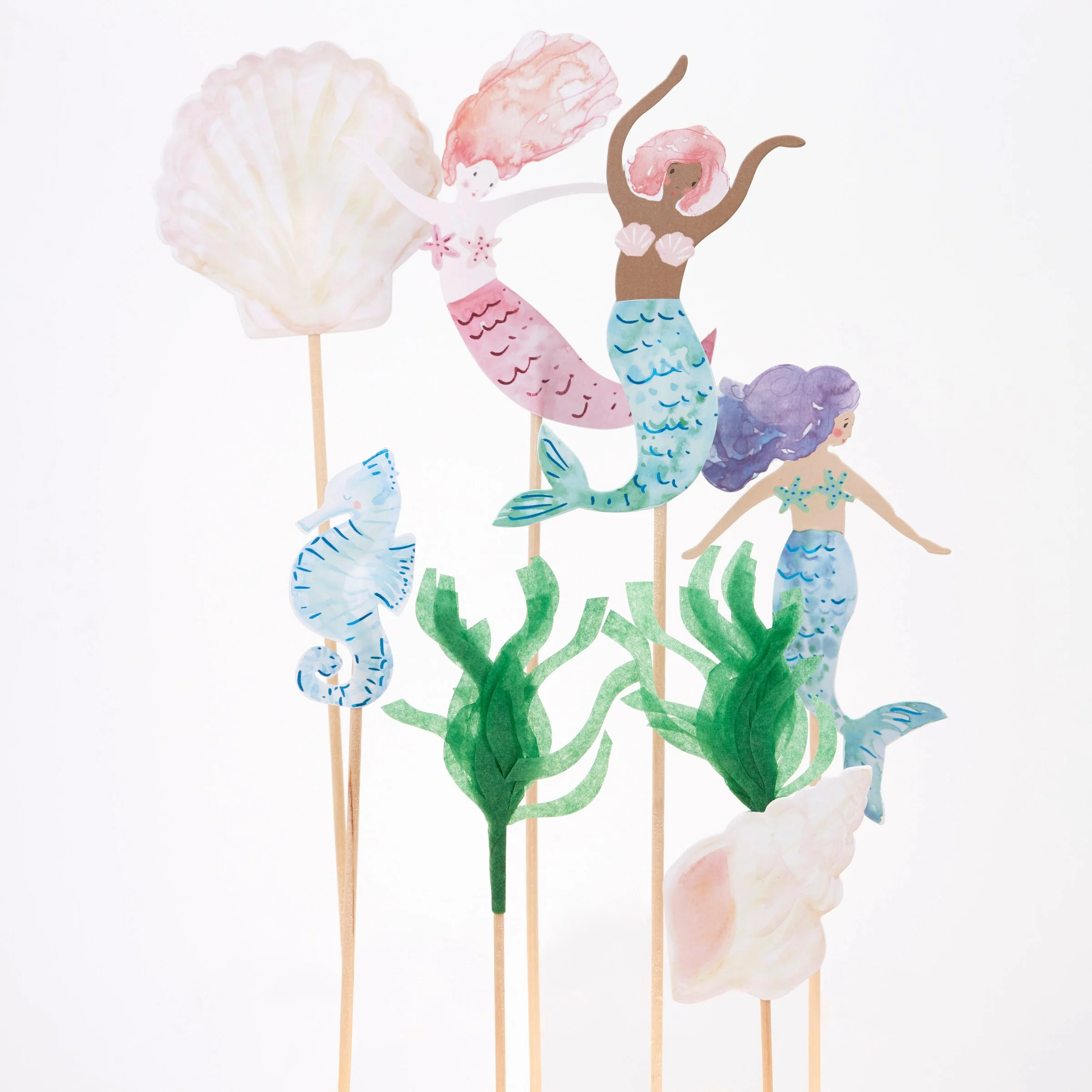 Mermaid Cake Toppers (x 7) - Image 3