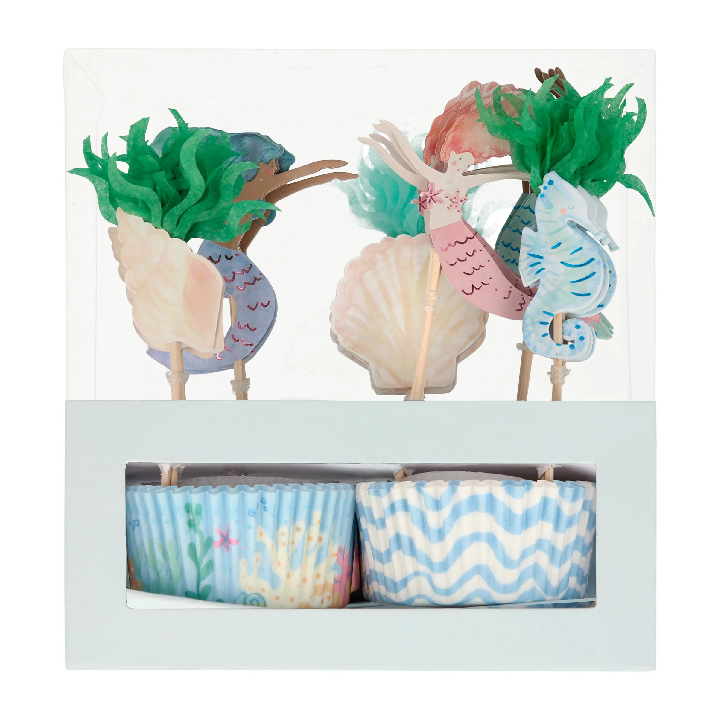 Mermaid Cupcake Kit (x 24 toppers) - Image 2