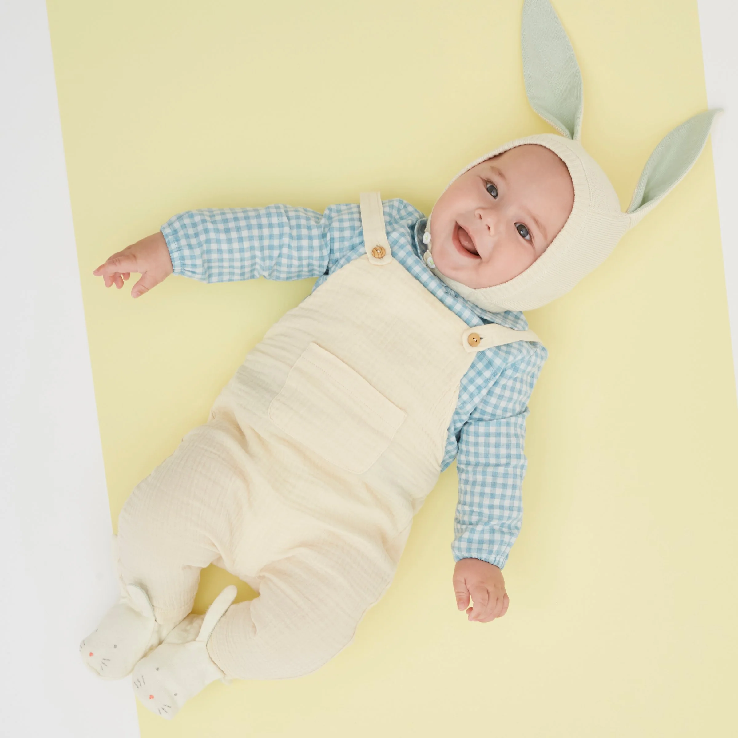 Mint Bunny Baby Bonnet - Image 6