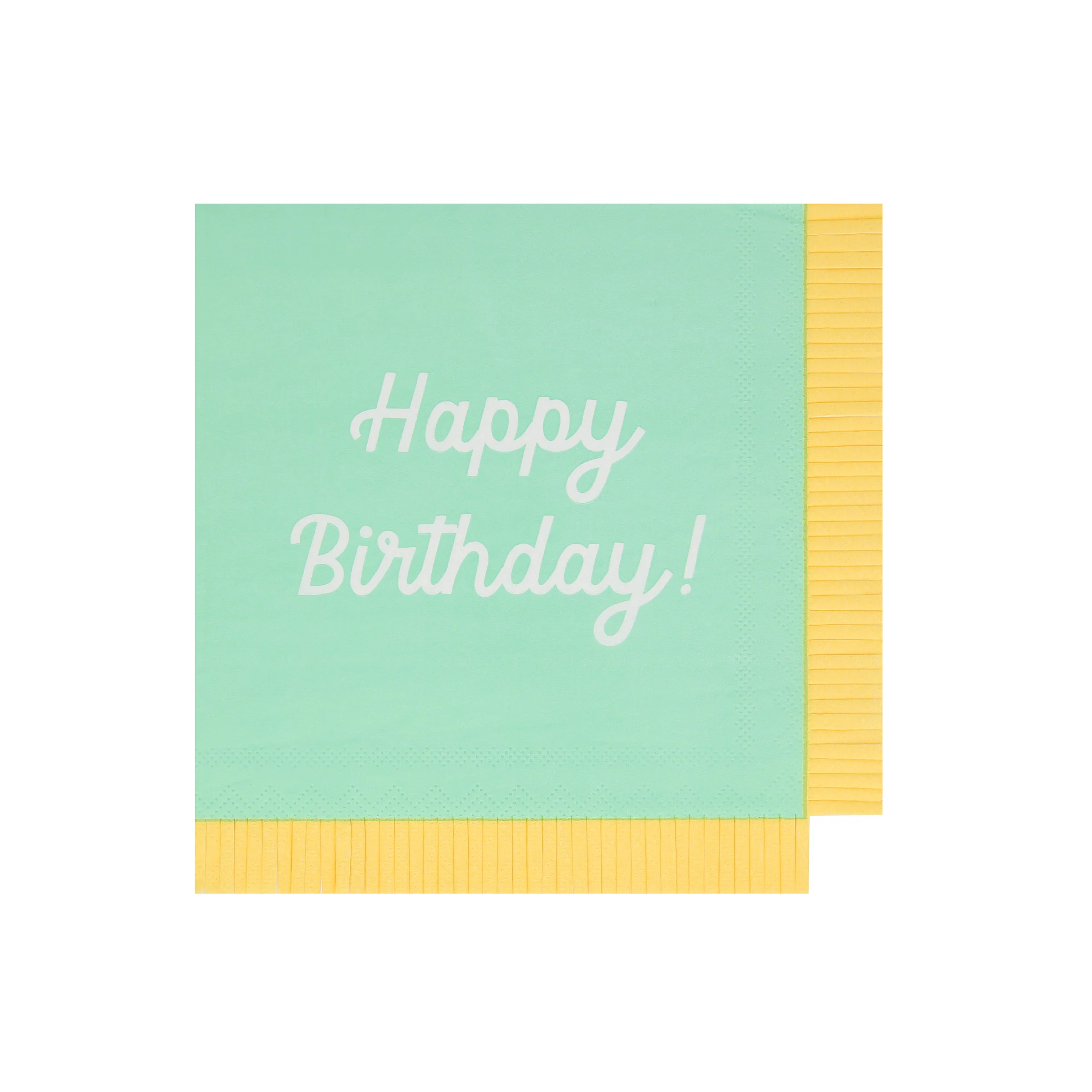 Mixed Happy Birthday Large Napkins (x 16) - Image 3