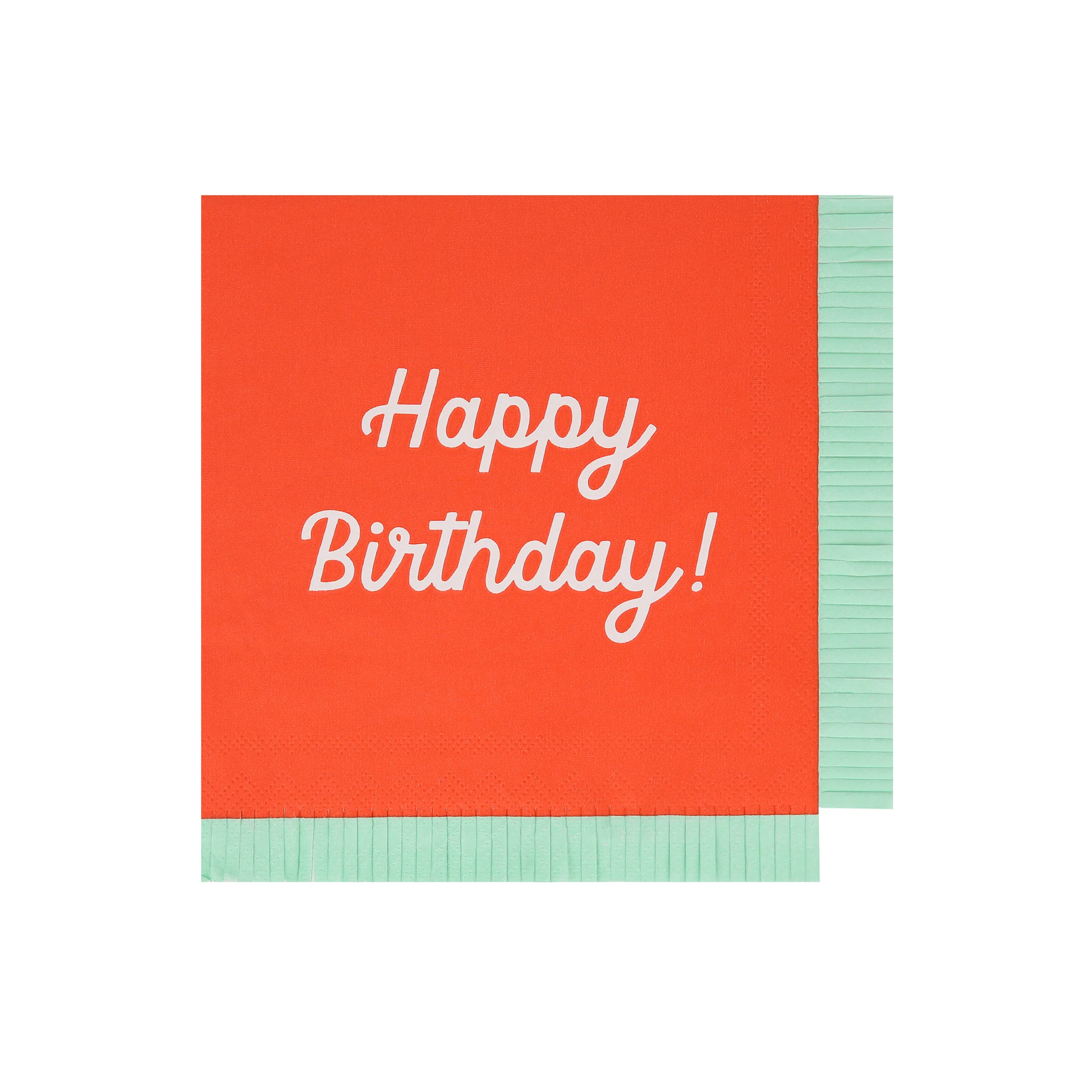 Mixed Happy Birthday Large Napkins (x 16) - Image 6