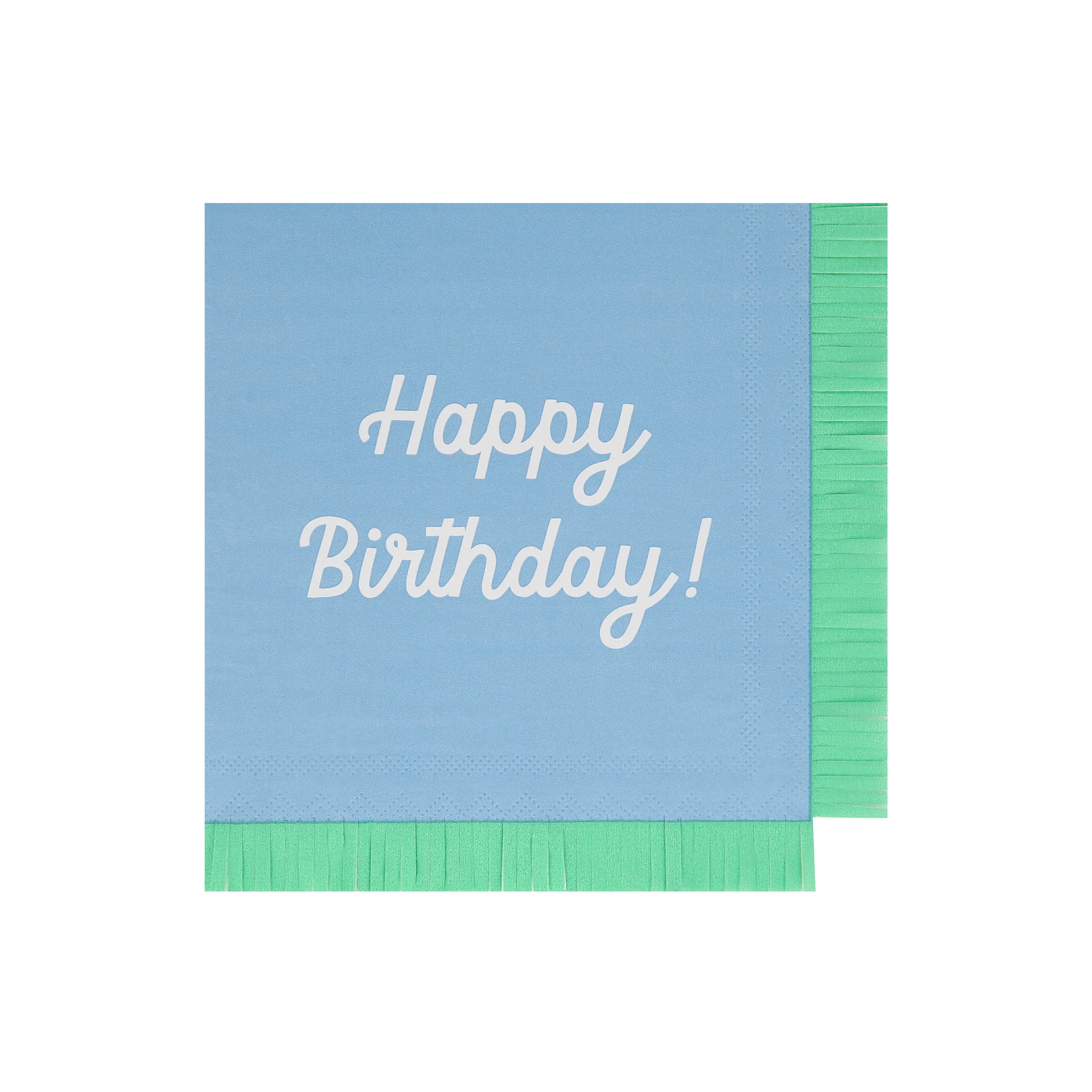 Mixed Happy Birthday Large Napkins (x 16) - Image 8