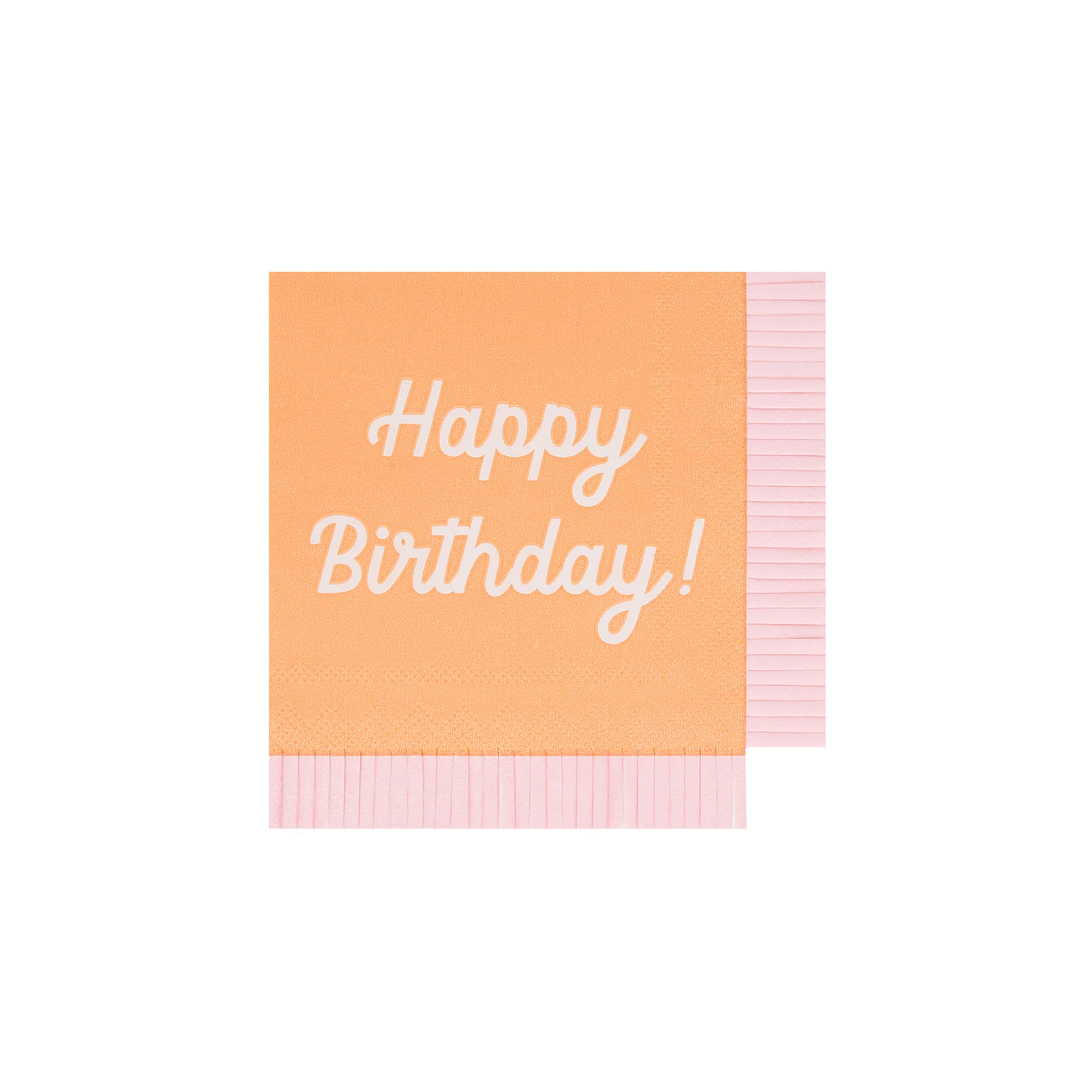 Mixed Happy Birthday Small Napkins (x 16) - Image 7