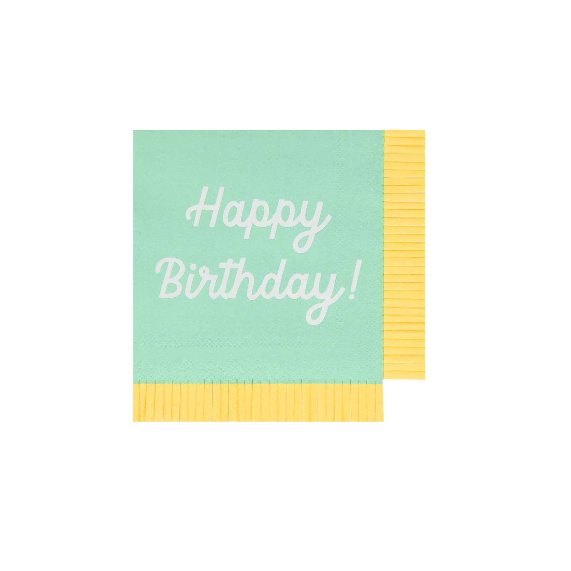 Mixed Happy Birthday Small Napkins (x 16) - Image 9
