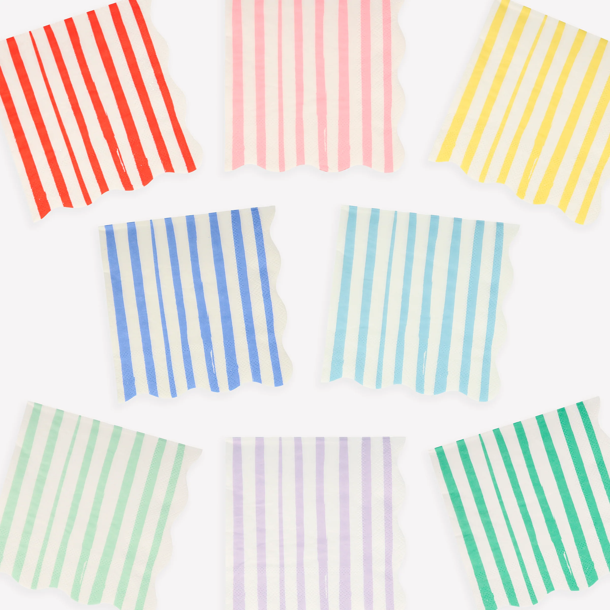 Mixed Stripe Small Napkins (x 16)