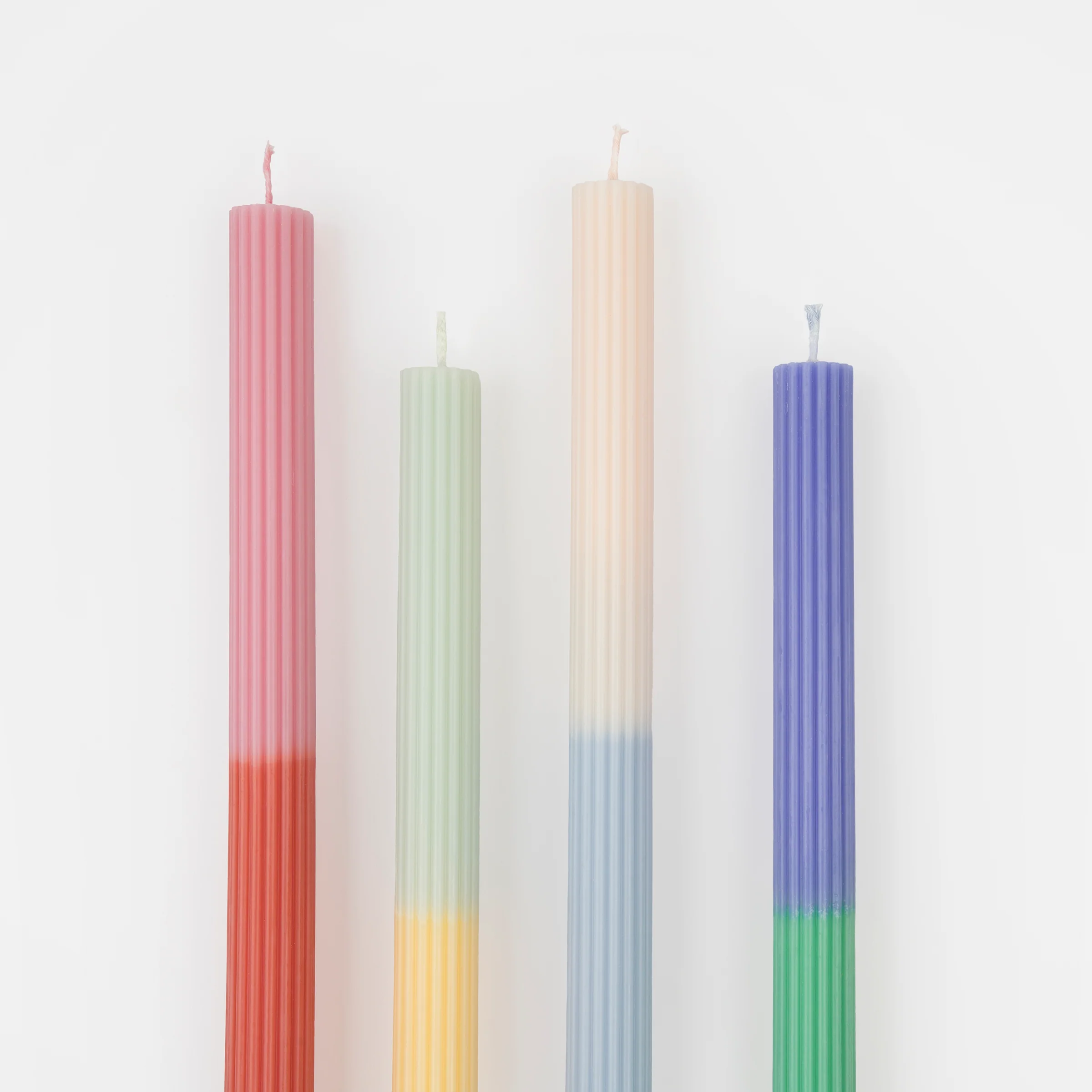 Multi Block Colour Table Candles (x 4) - Image 3